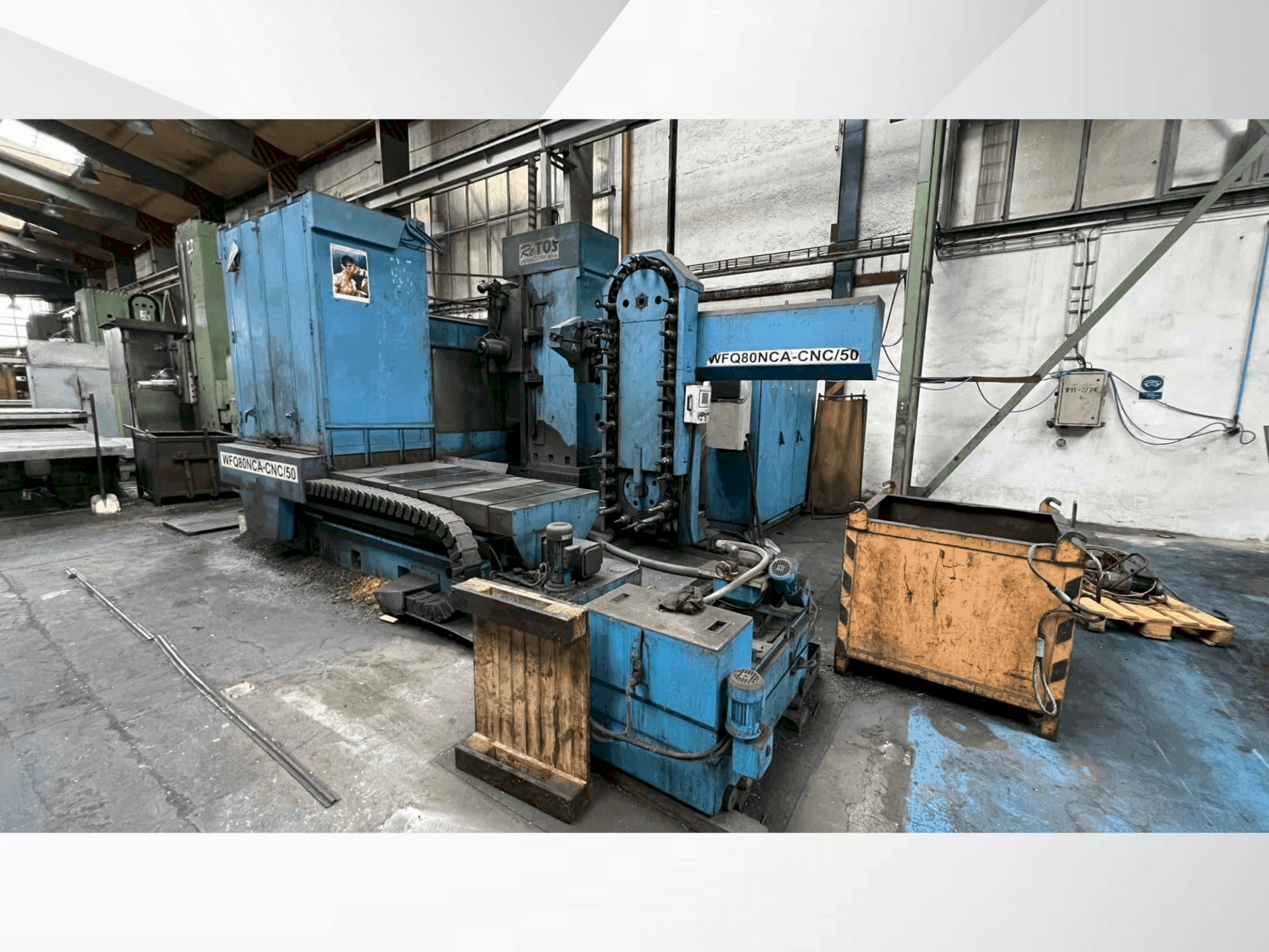 Vooraanzicht van TOS WFQ80NCA-CNC/50 machine