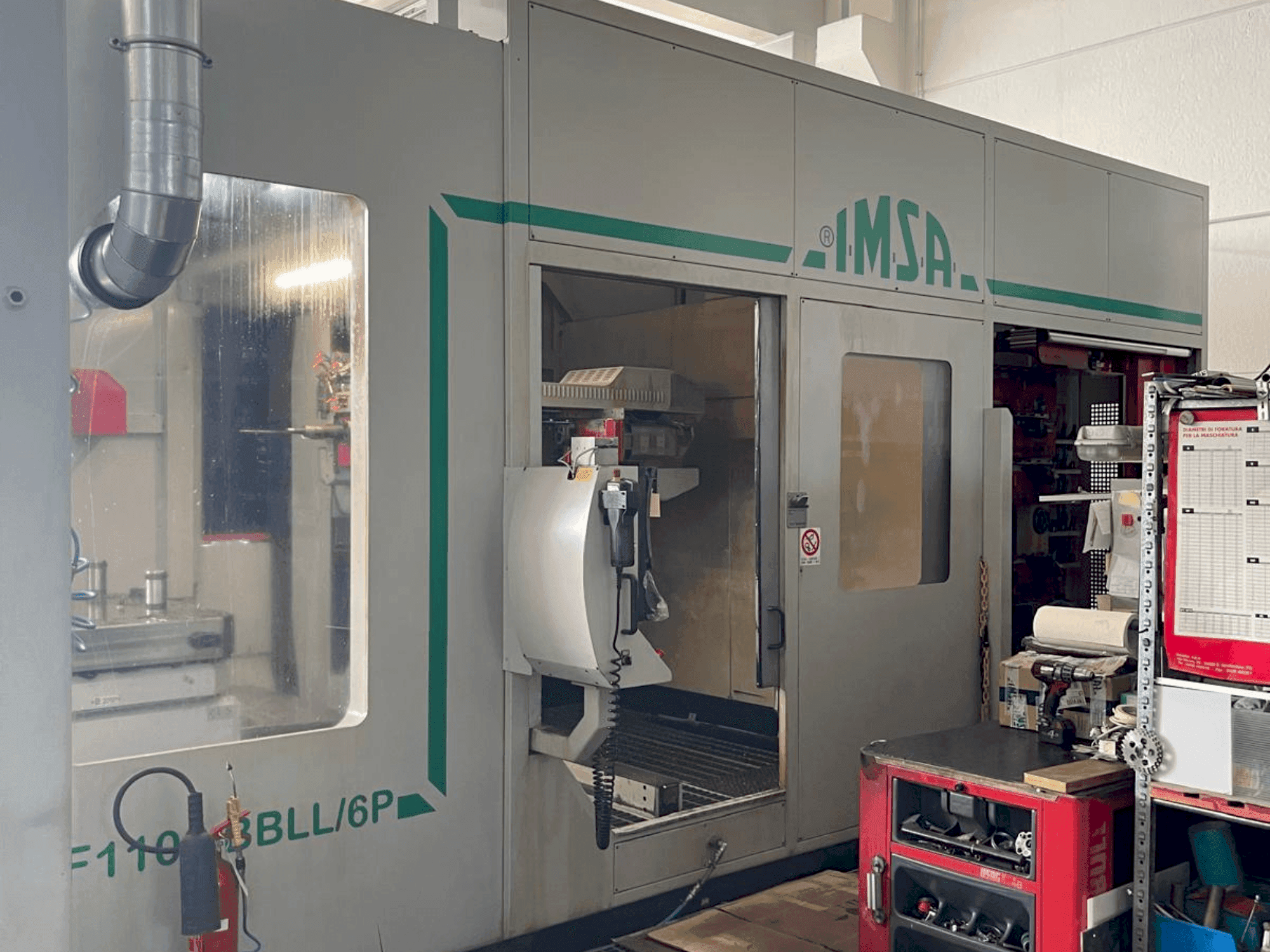 Vooraanzicht van IMSA TIPO MF1100BBLL 6P machine