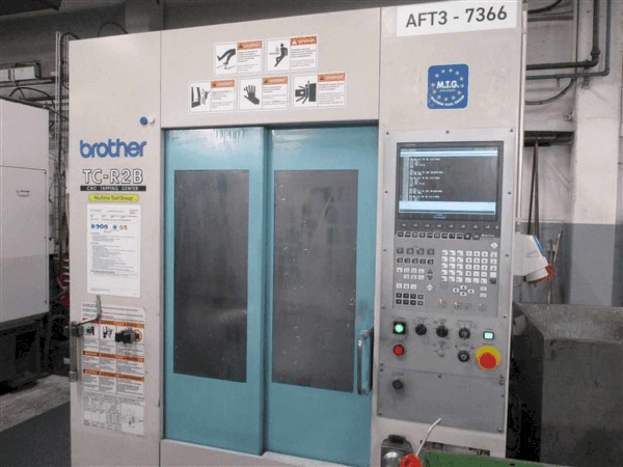 Vooraanzicht van Brother TC-R2B machine