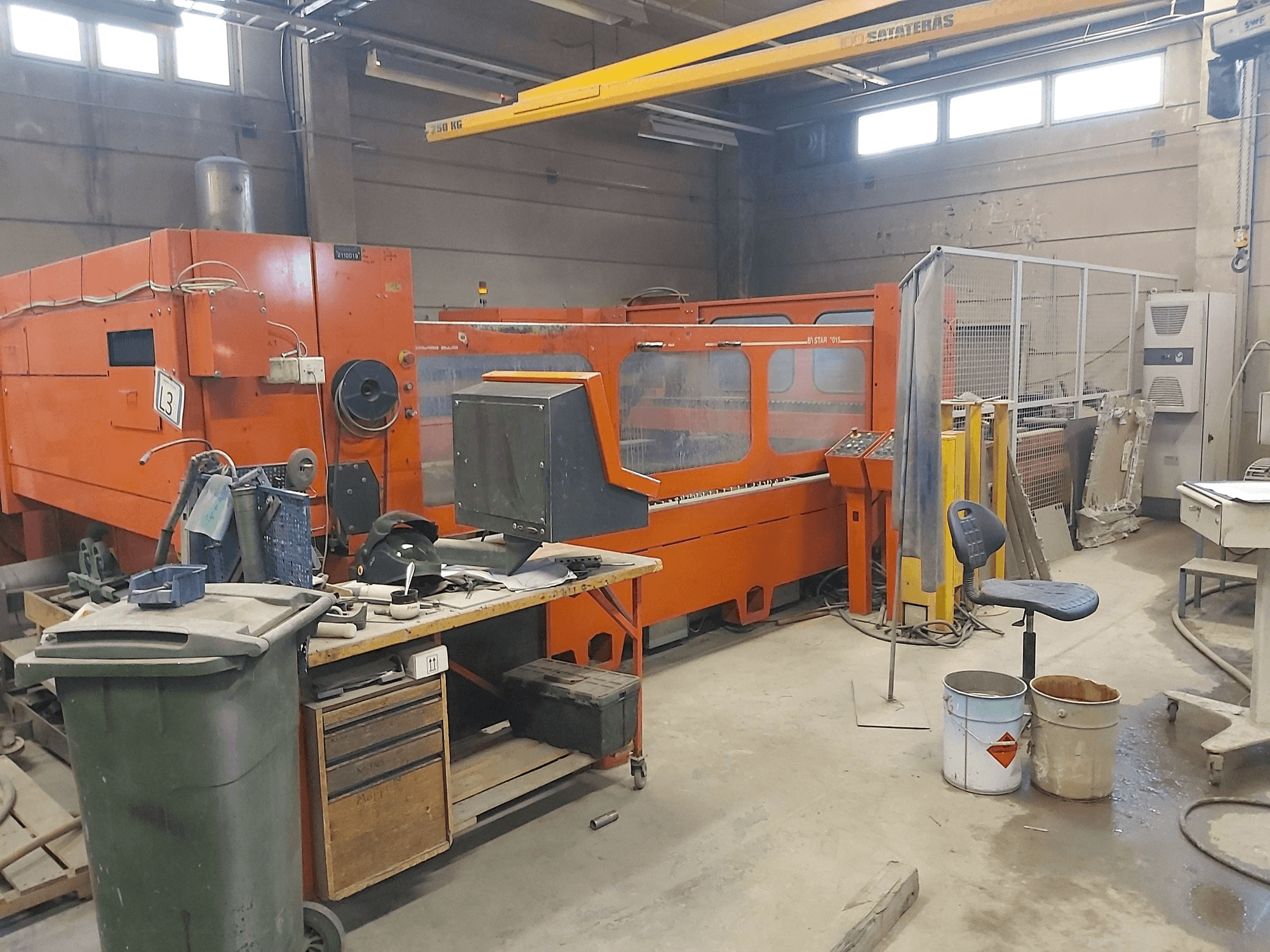 Vooraanzicht van Bystronic BTL 3500 machine