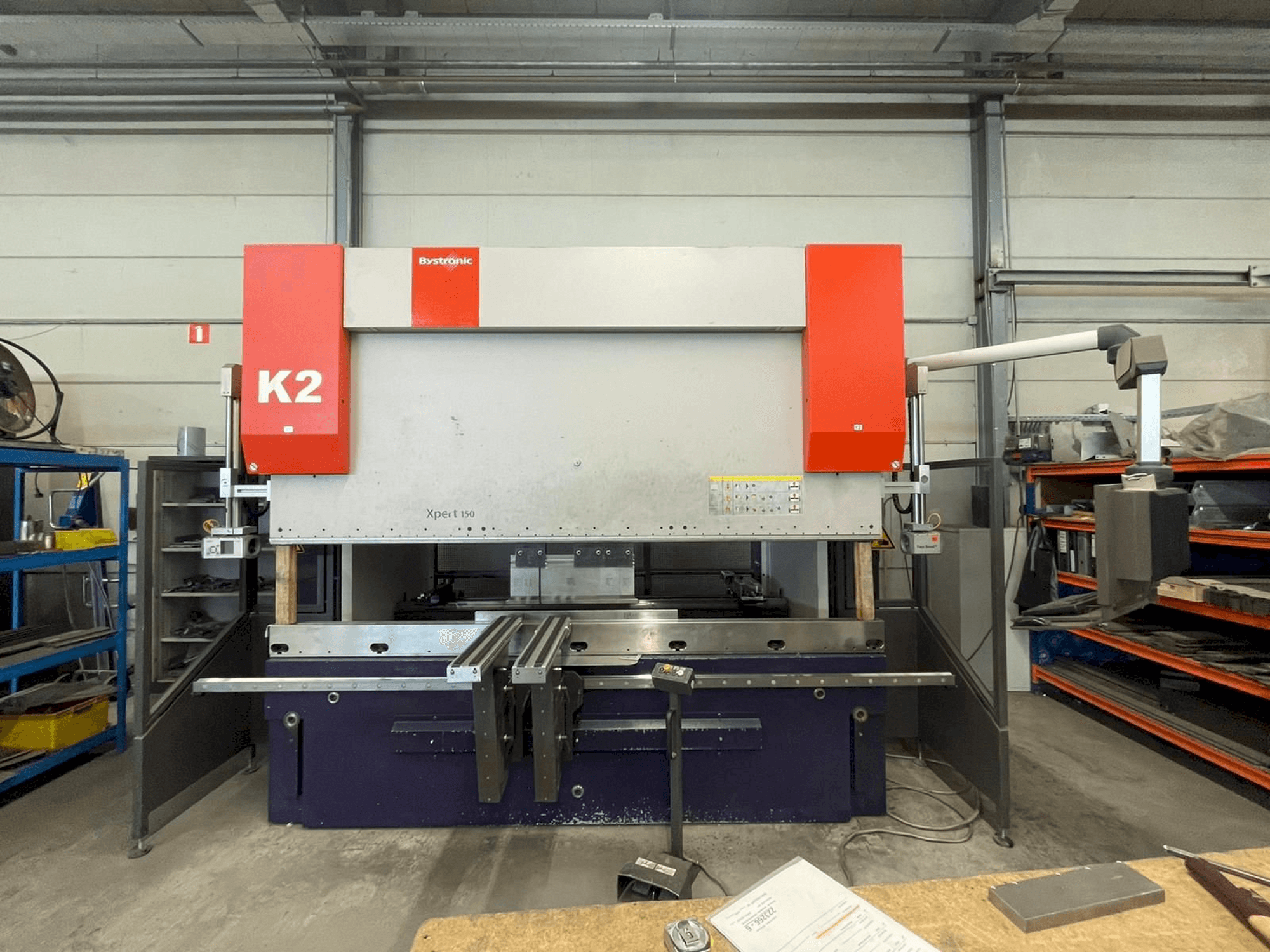 Vooraanzicht van Bystronic Xpert 150 x 3100 K2 machine