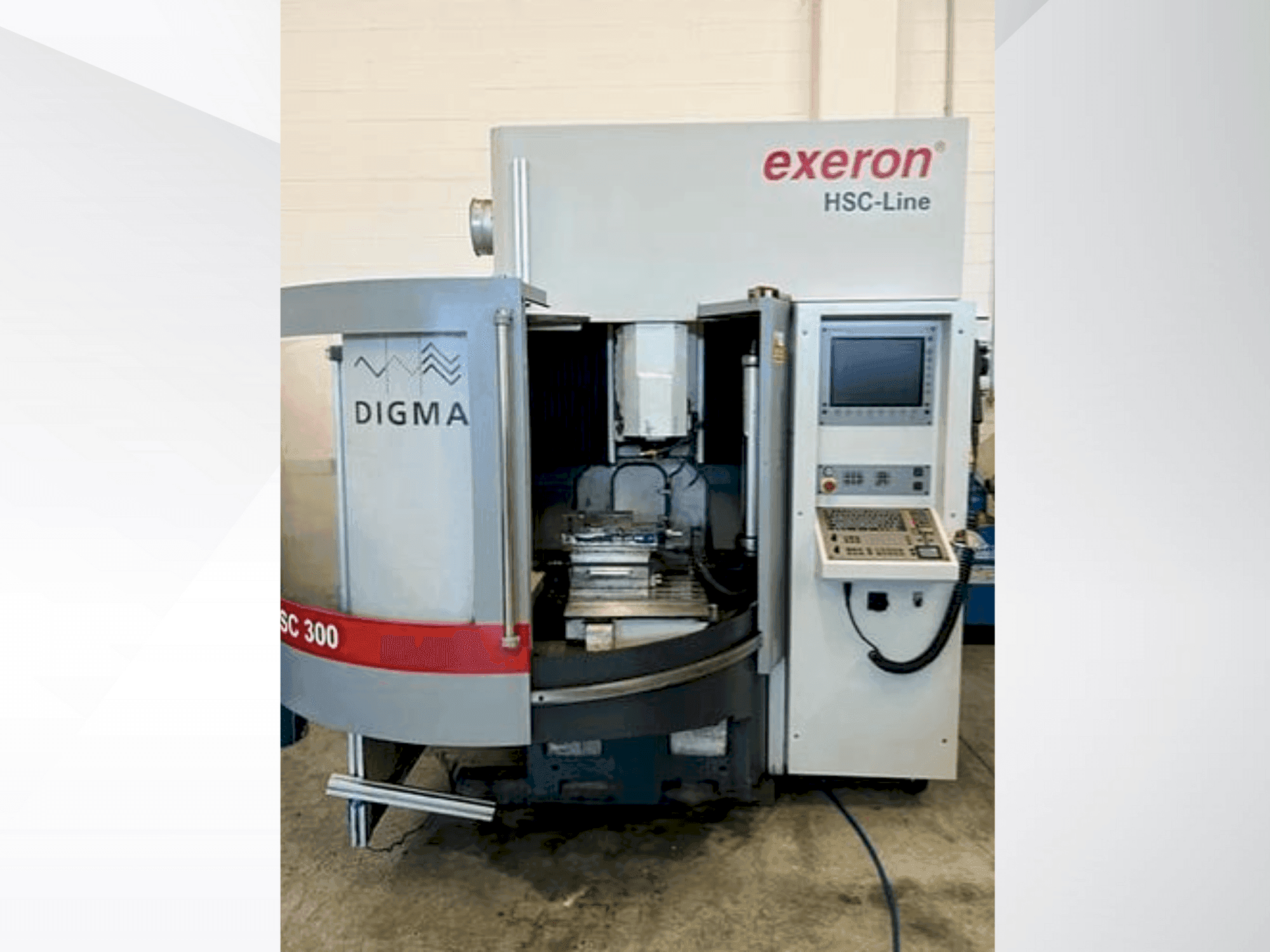 Vooraanzicht van Exeron DIGMA HSC 300 machine