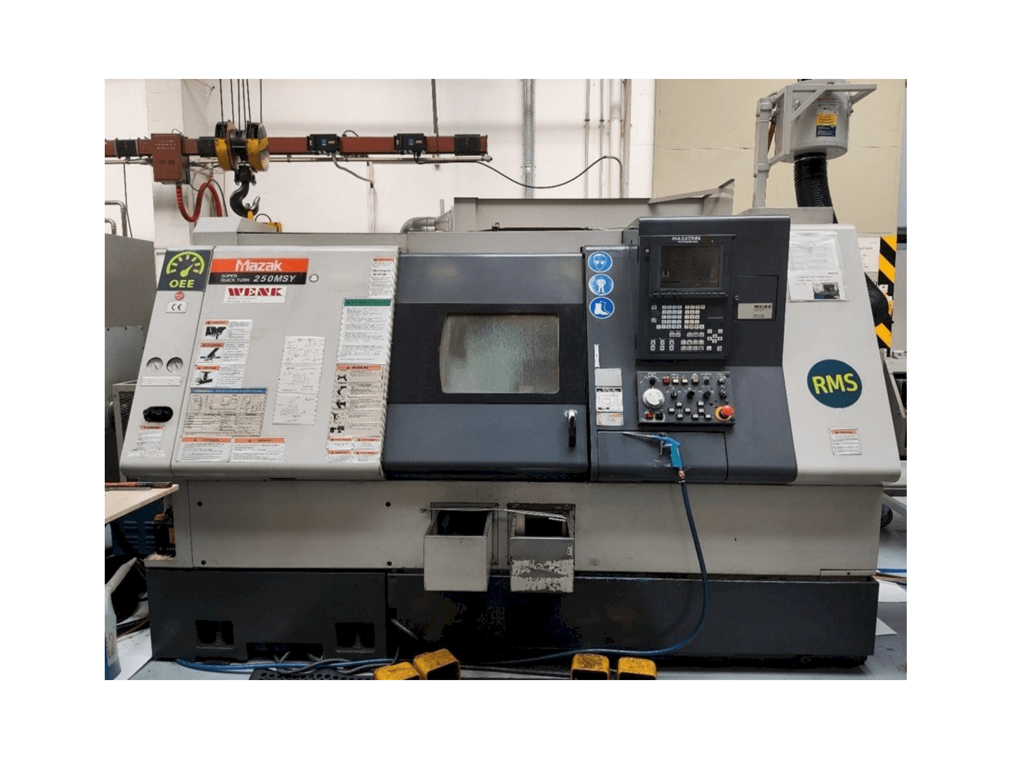 Vooraanzicht van Mazak SQT-250 MSY machine