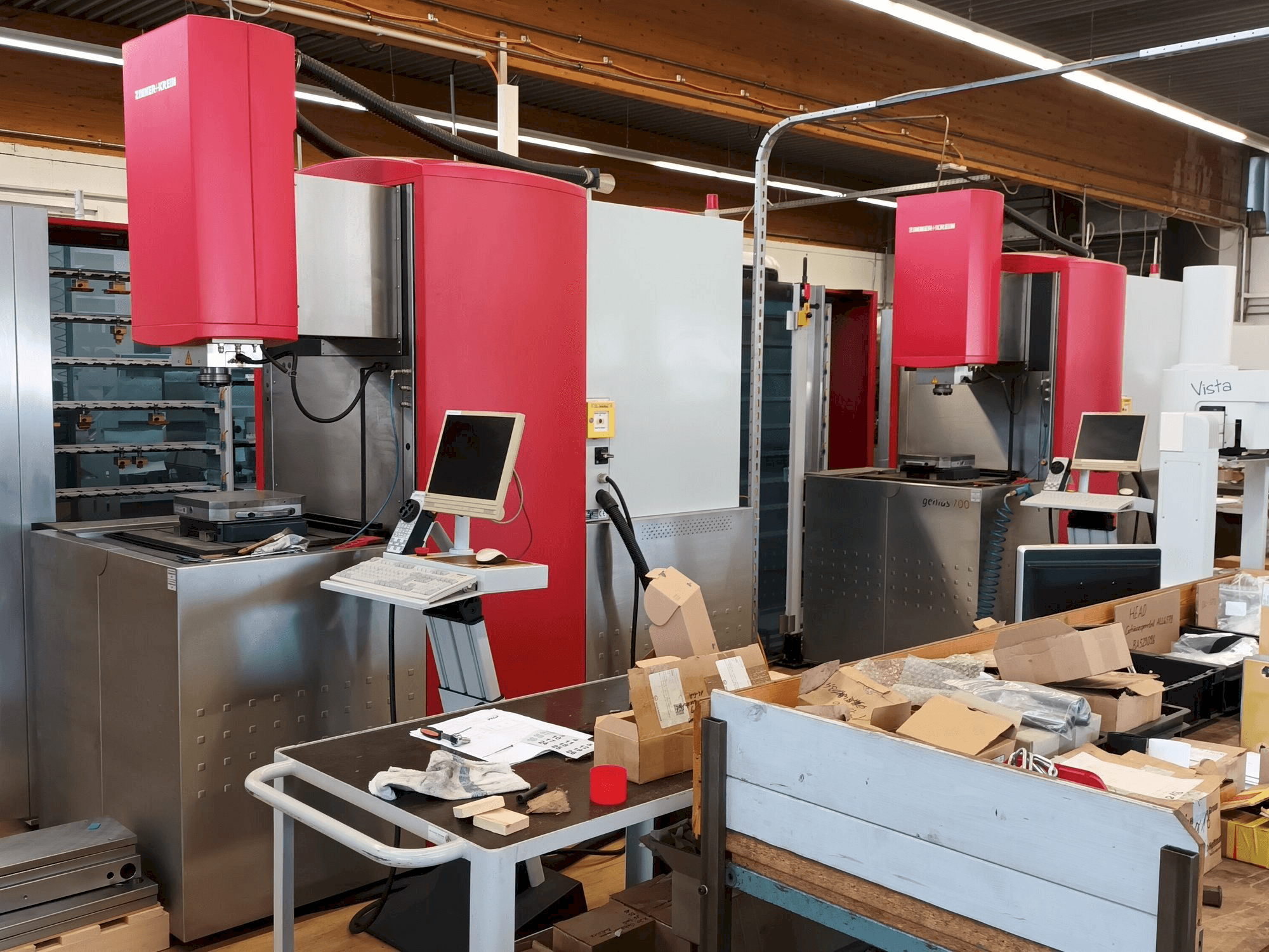 Vooraanzicht van Zimmer+Kreim Genius 700 machine