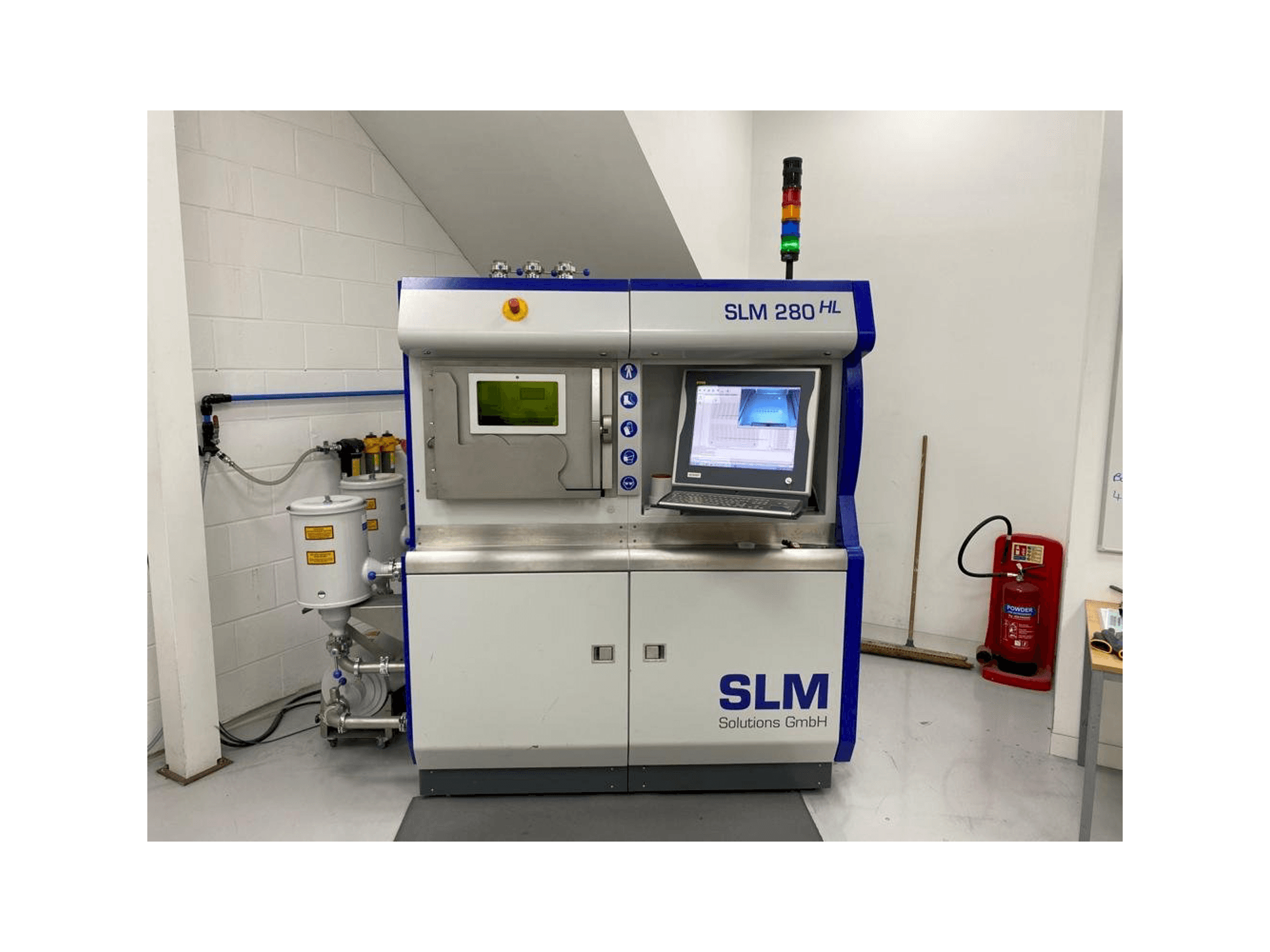 Vooraanzicht van SLM 280 HL machine