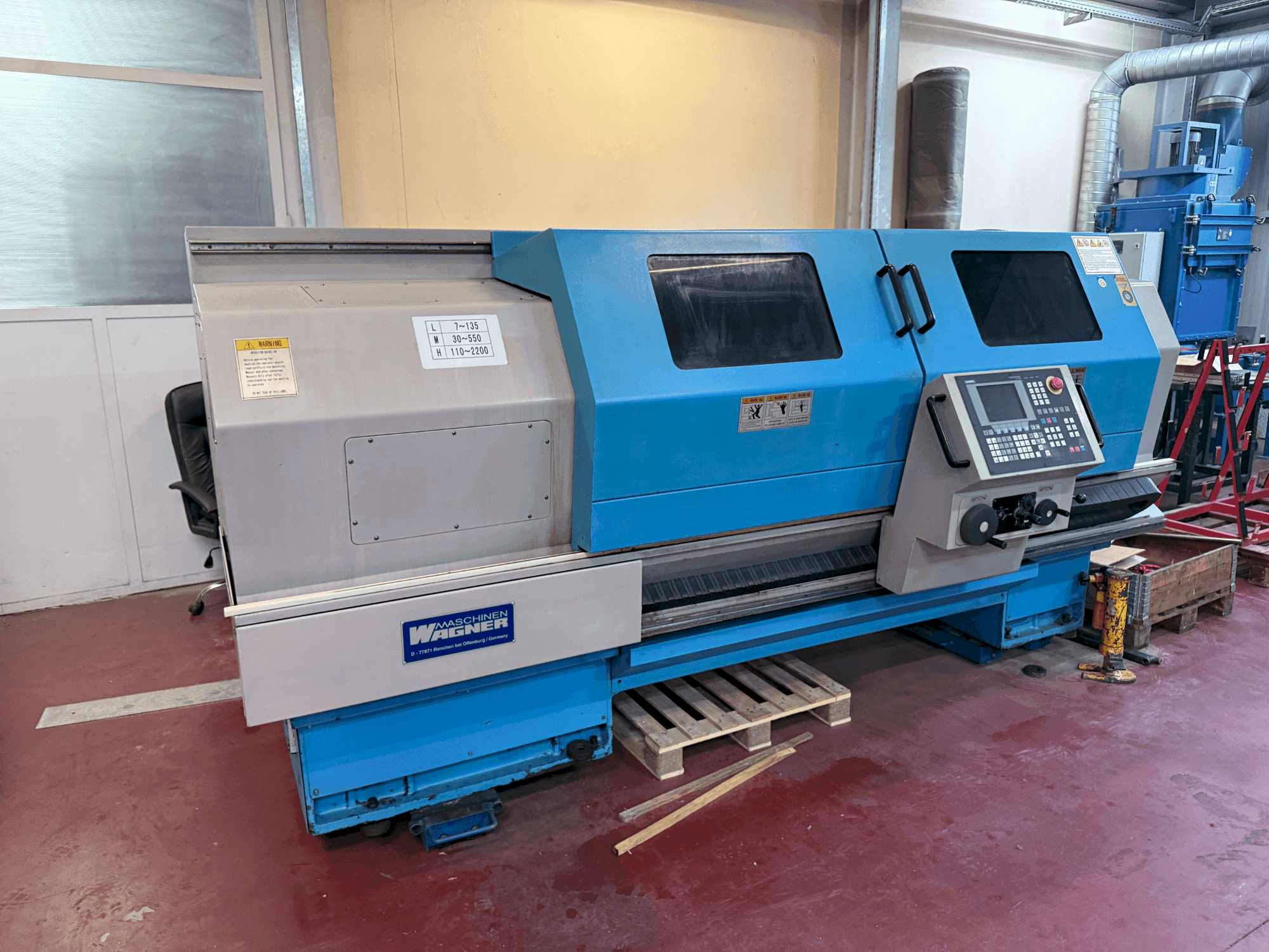 Vooraanzicht van WAGNER WDE 500 machine
