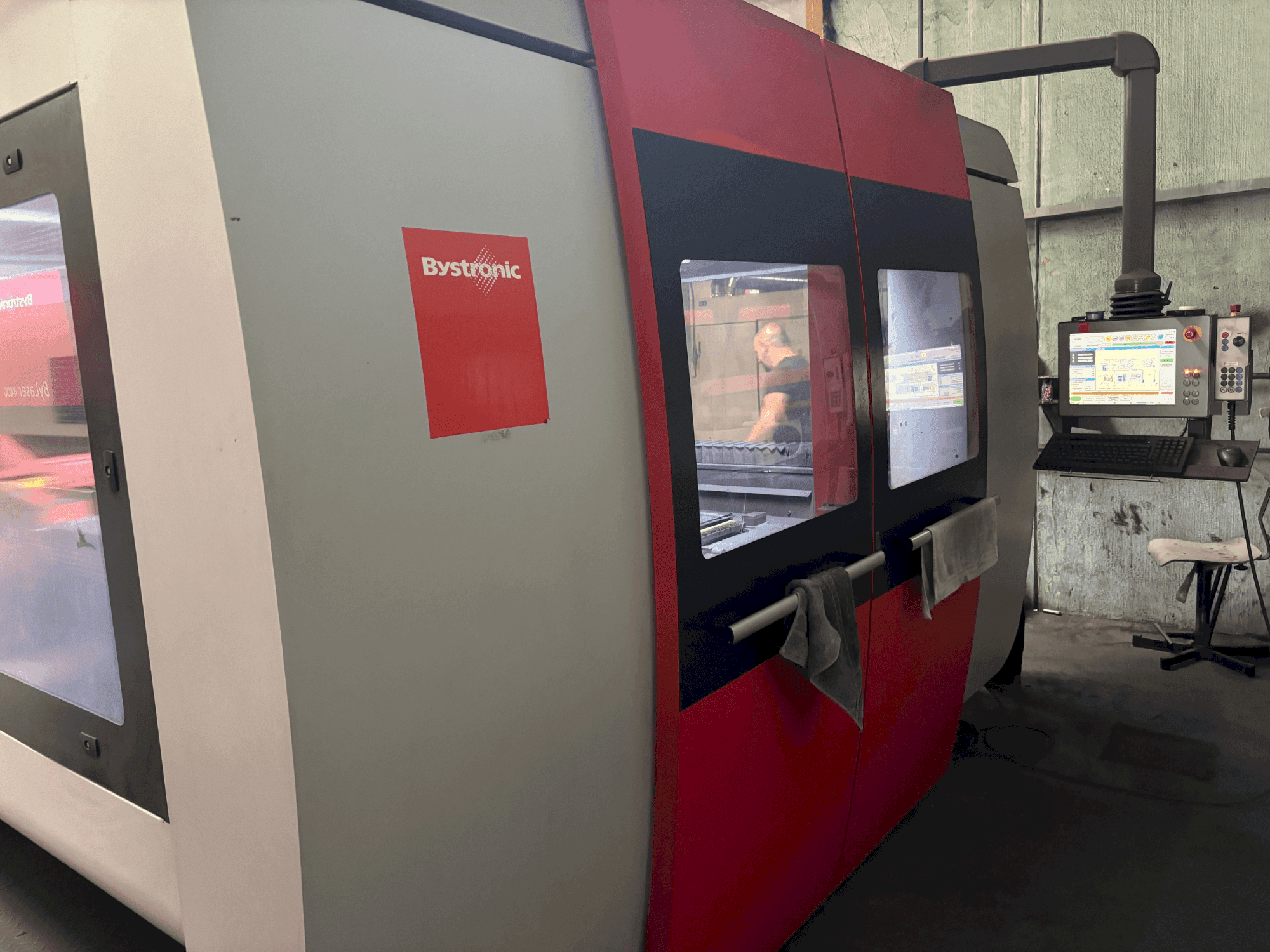 Vooraanzicht van Bystronic Bysprint Pro 3015 machine