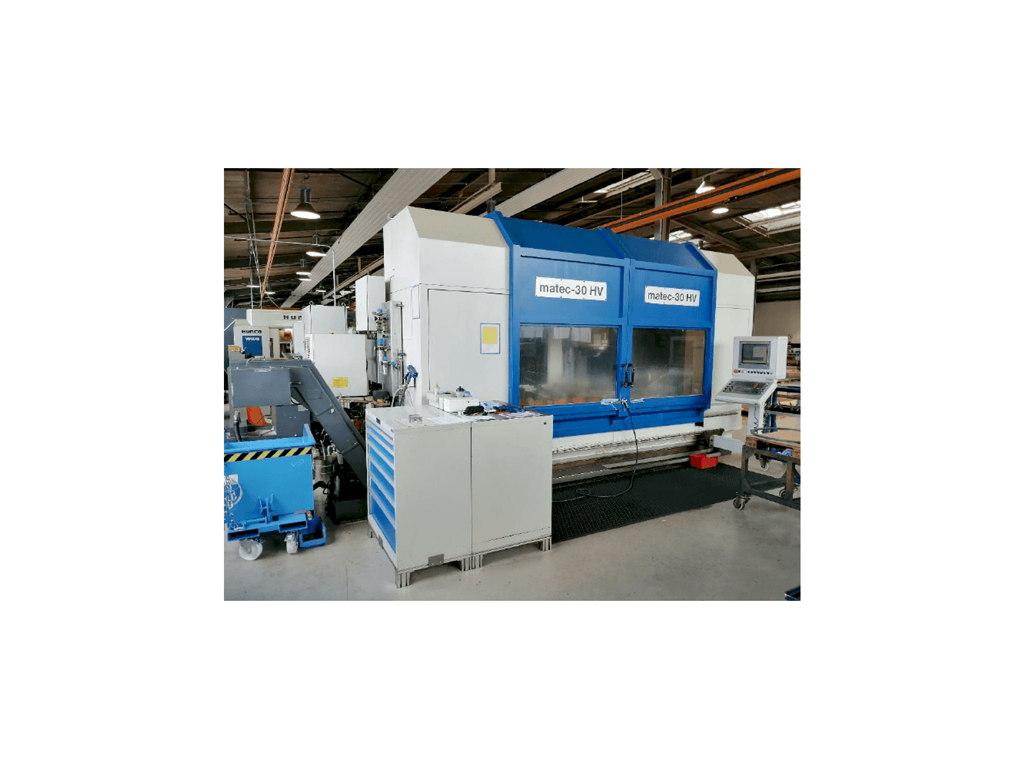 Vooraanzicht van Matec 30 HV machine