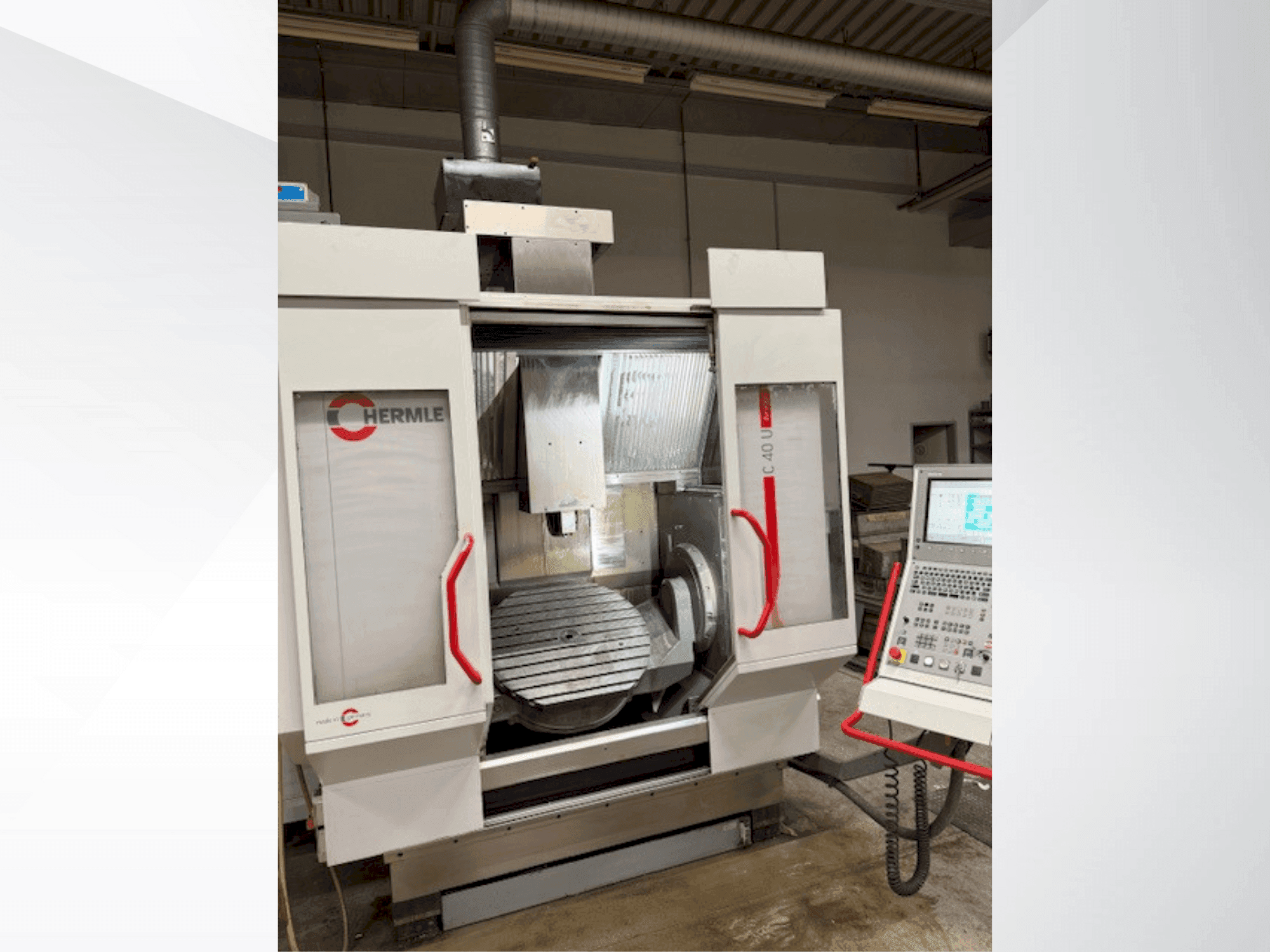 Vooraanzicht van HERMLE C40 Dynamic machine