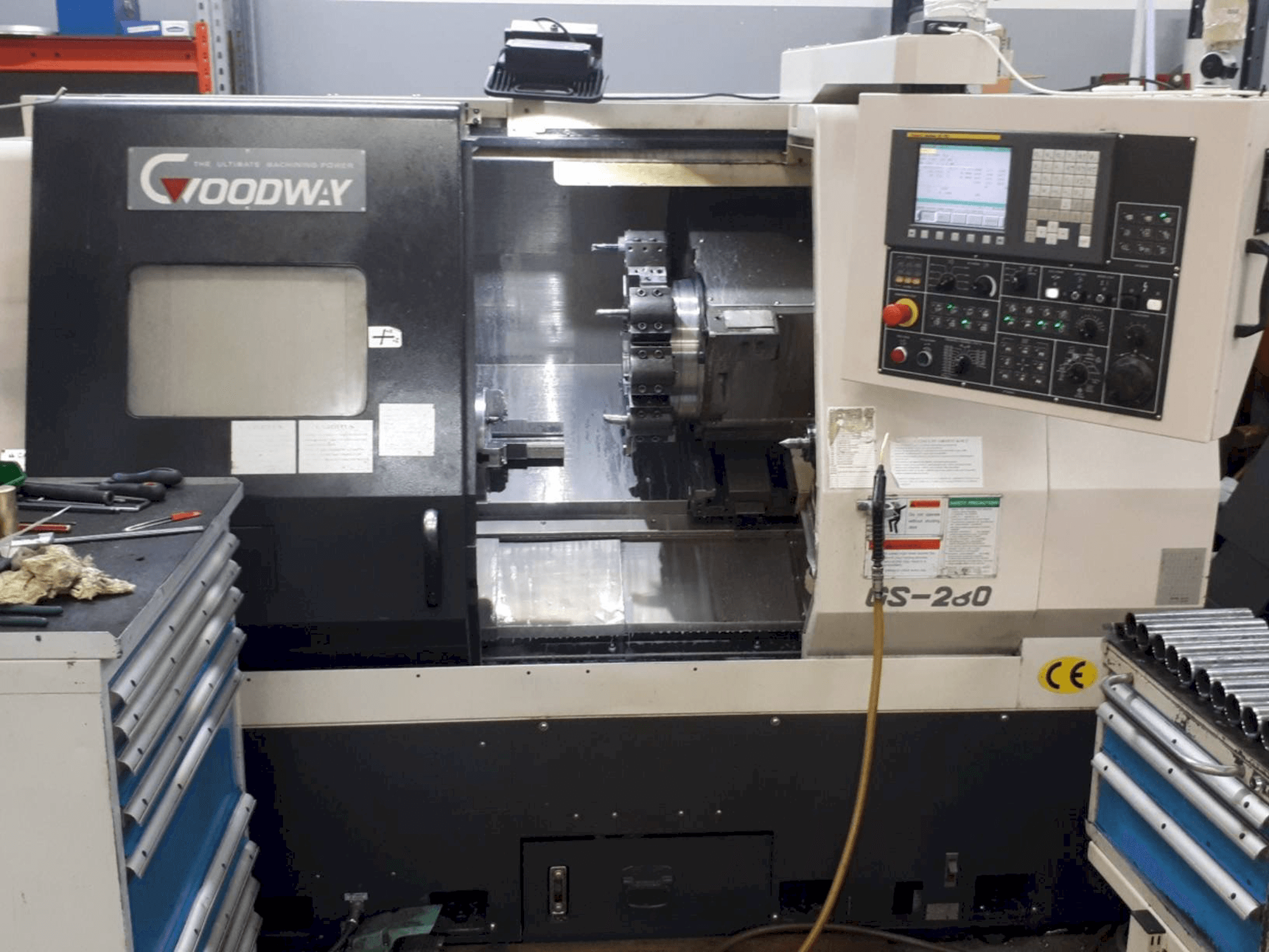 Vooraanzicht van Goodway GS-280 machine