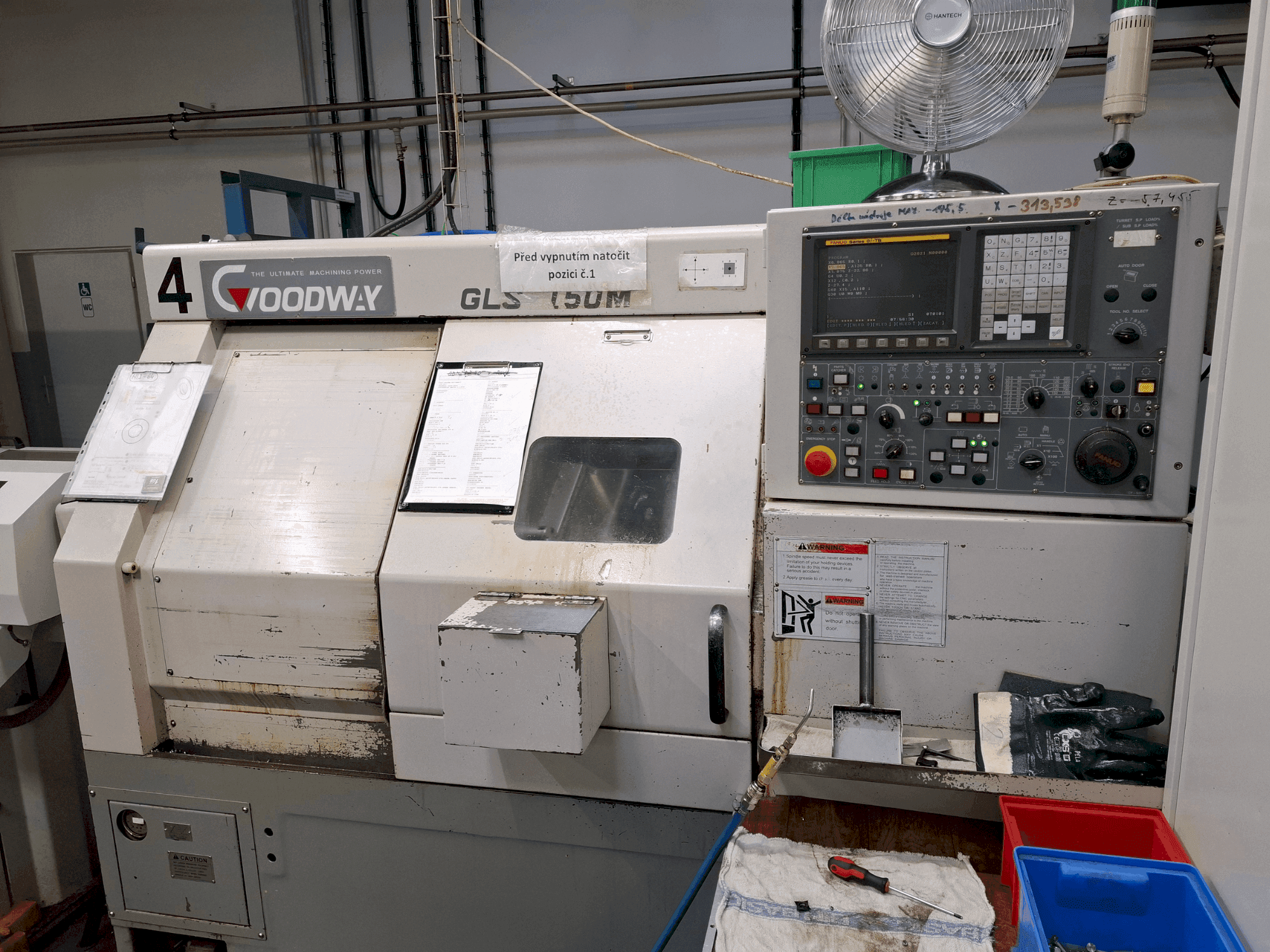 Vooraanzicht van Goodway GLS 150M machine