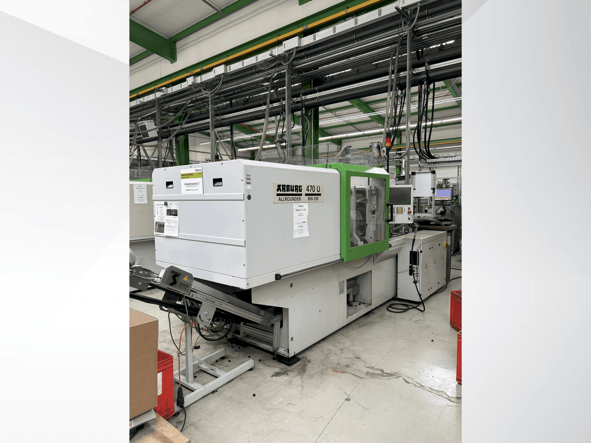 Vooraanzicht van Arburg 470 U / 800-290 machine