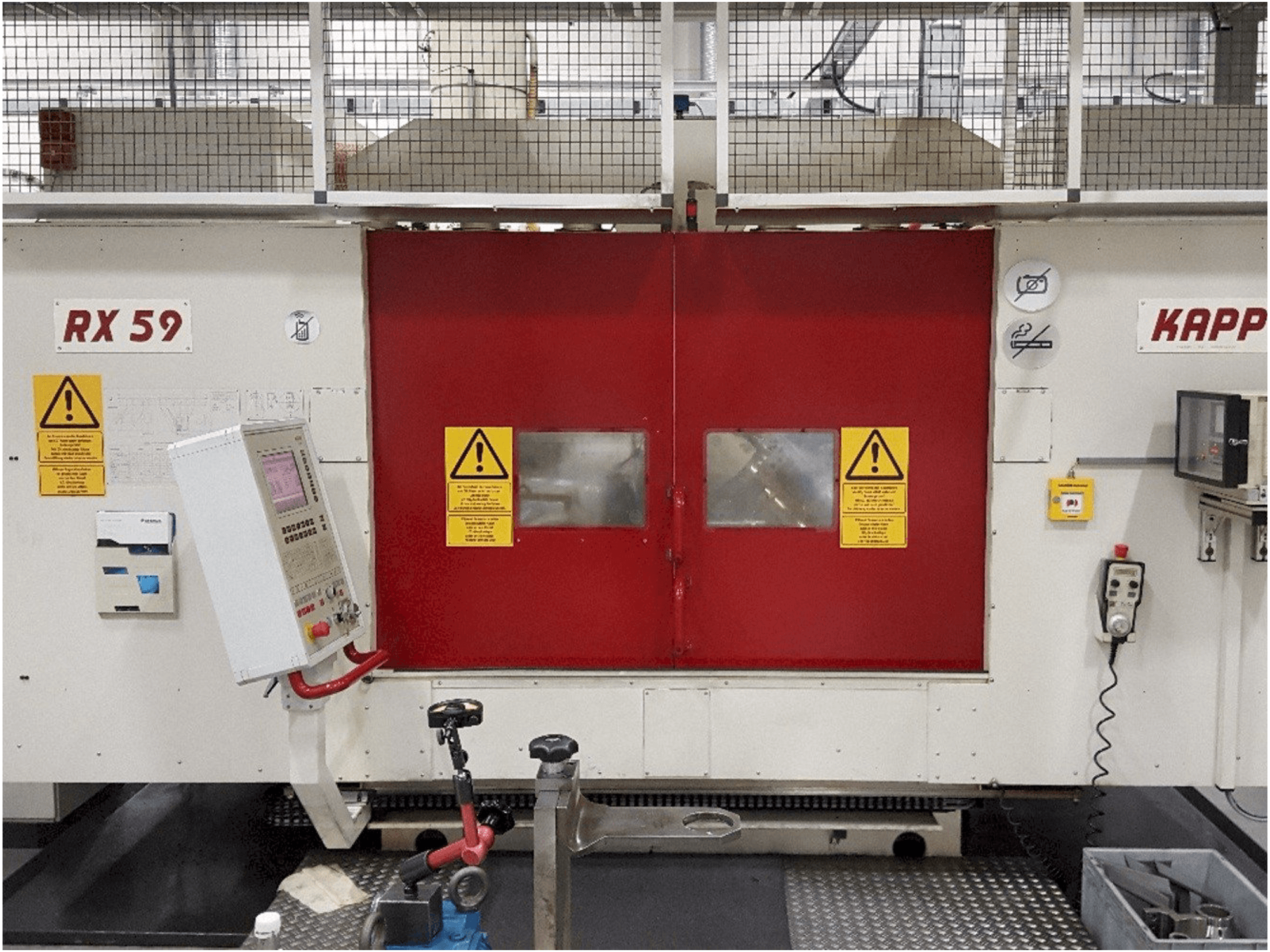 Vooraanzicht van Kapp RX59 machine