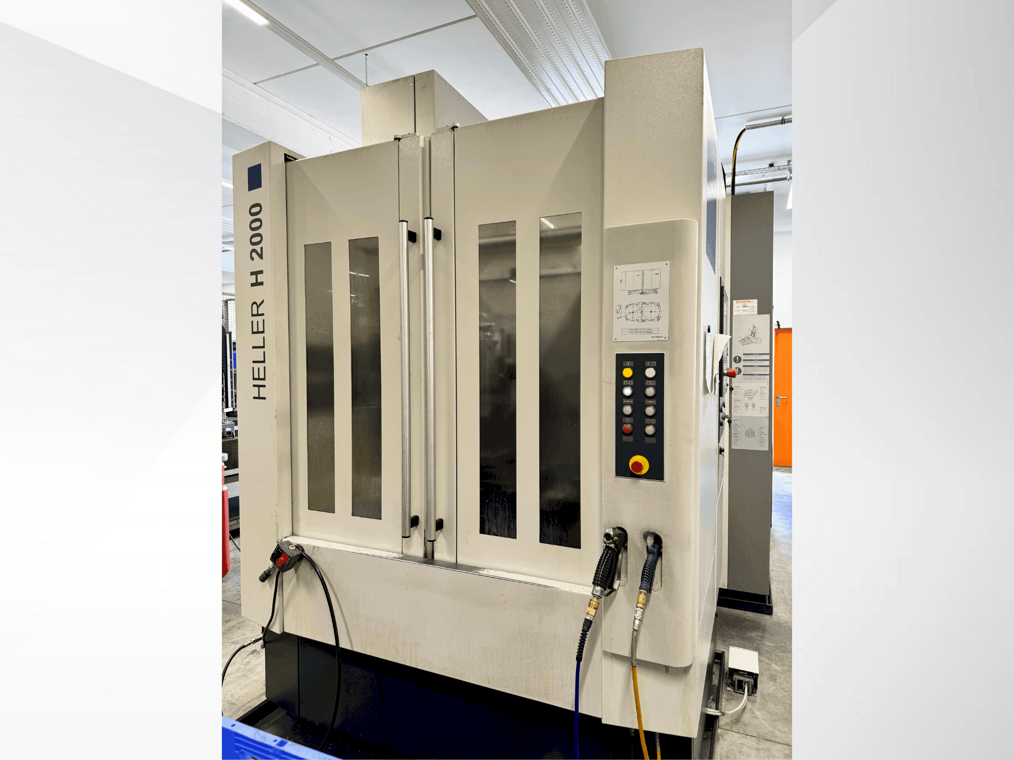 Vooraanzicht van HELLER H2000 machine