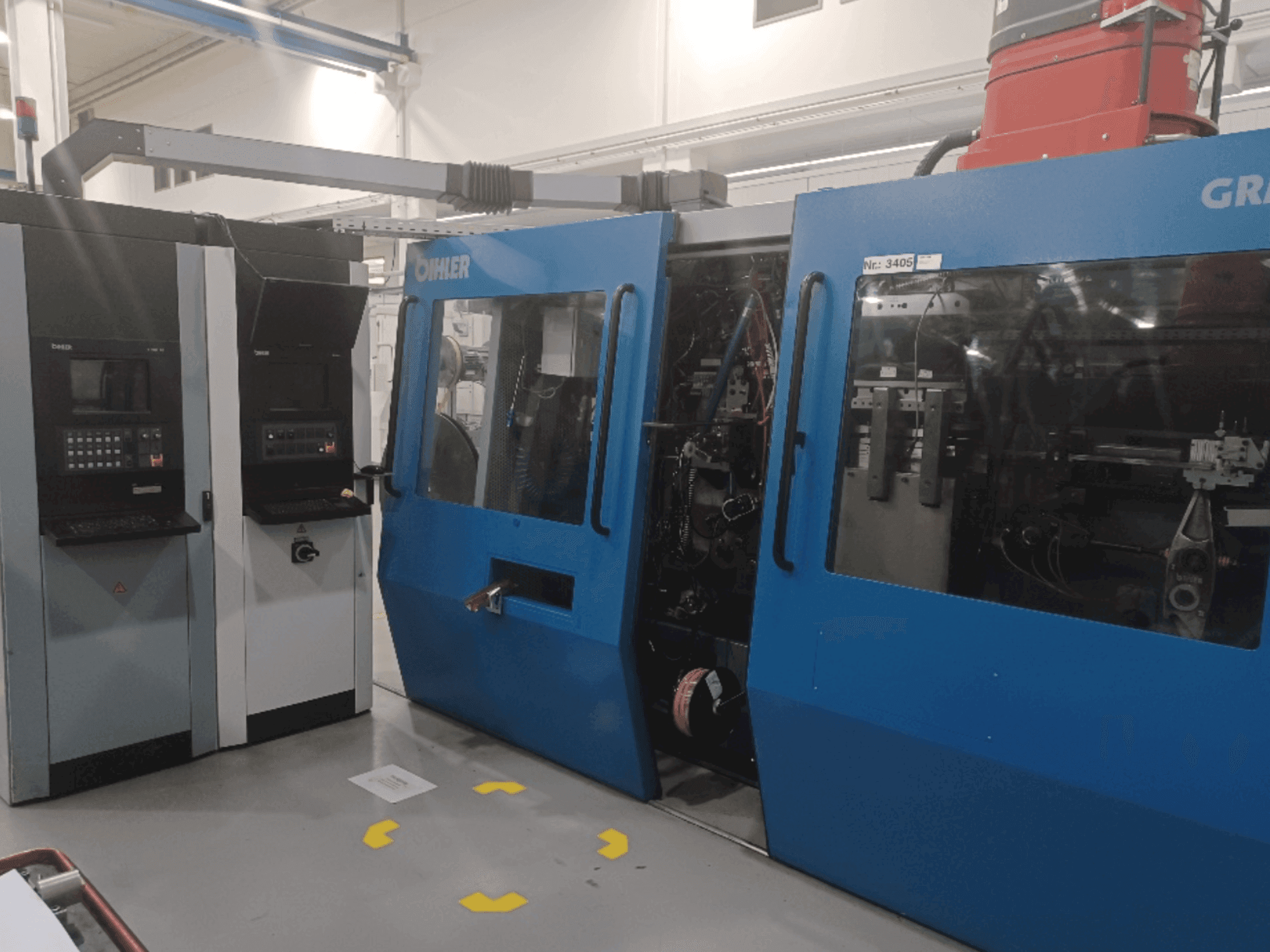 Vooraanzicht van Bihler GRM 80E machine