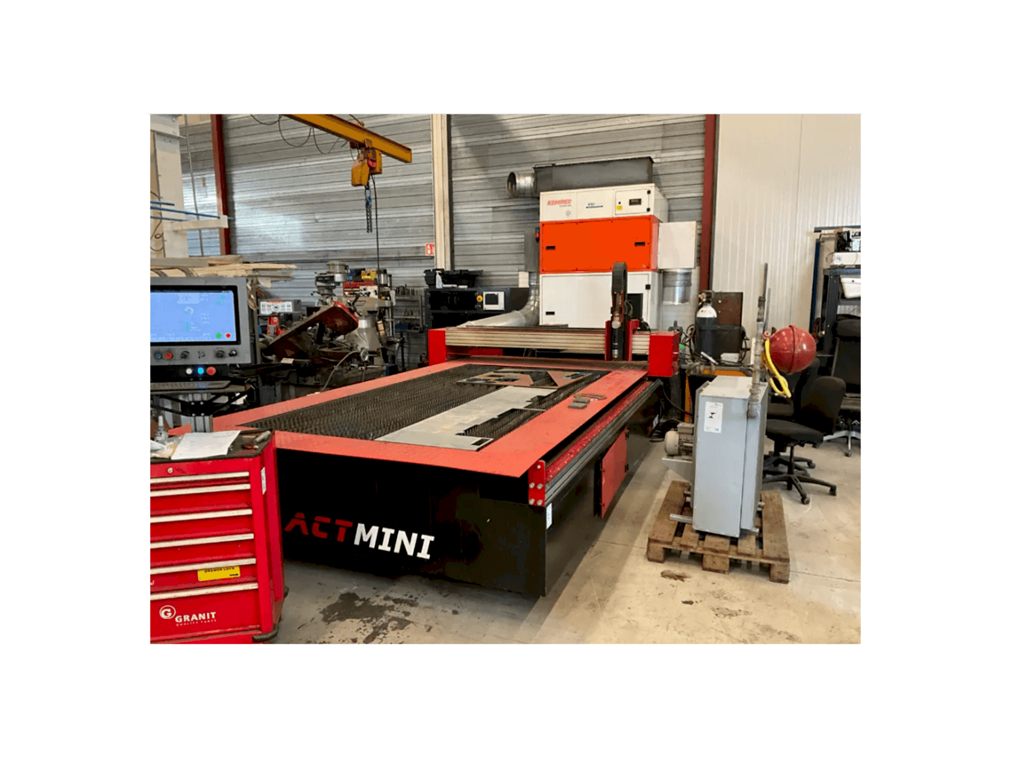 Vooraanzicht van ACT MINI 3015PW machine