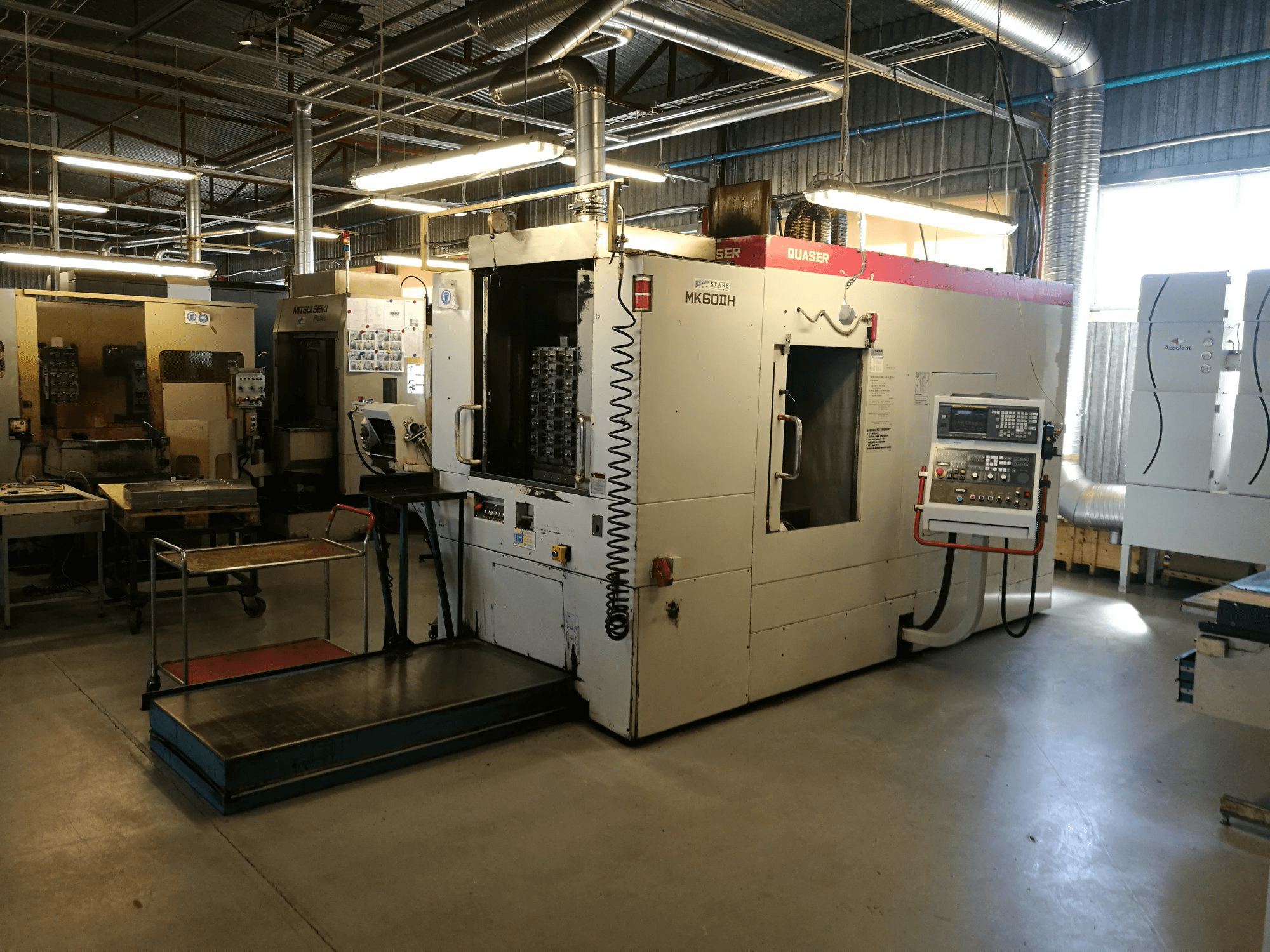 Recht aanzicht van Quaser MK 60 II H machine