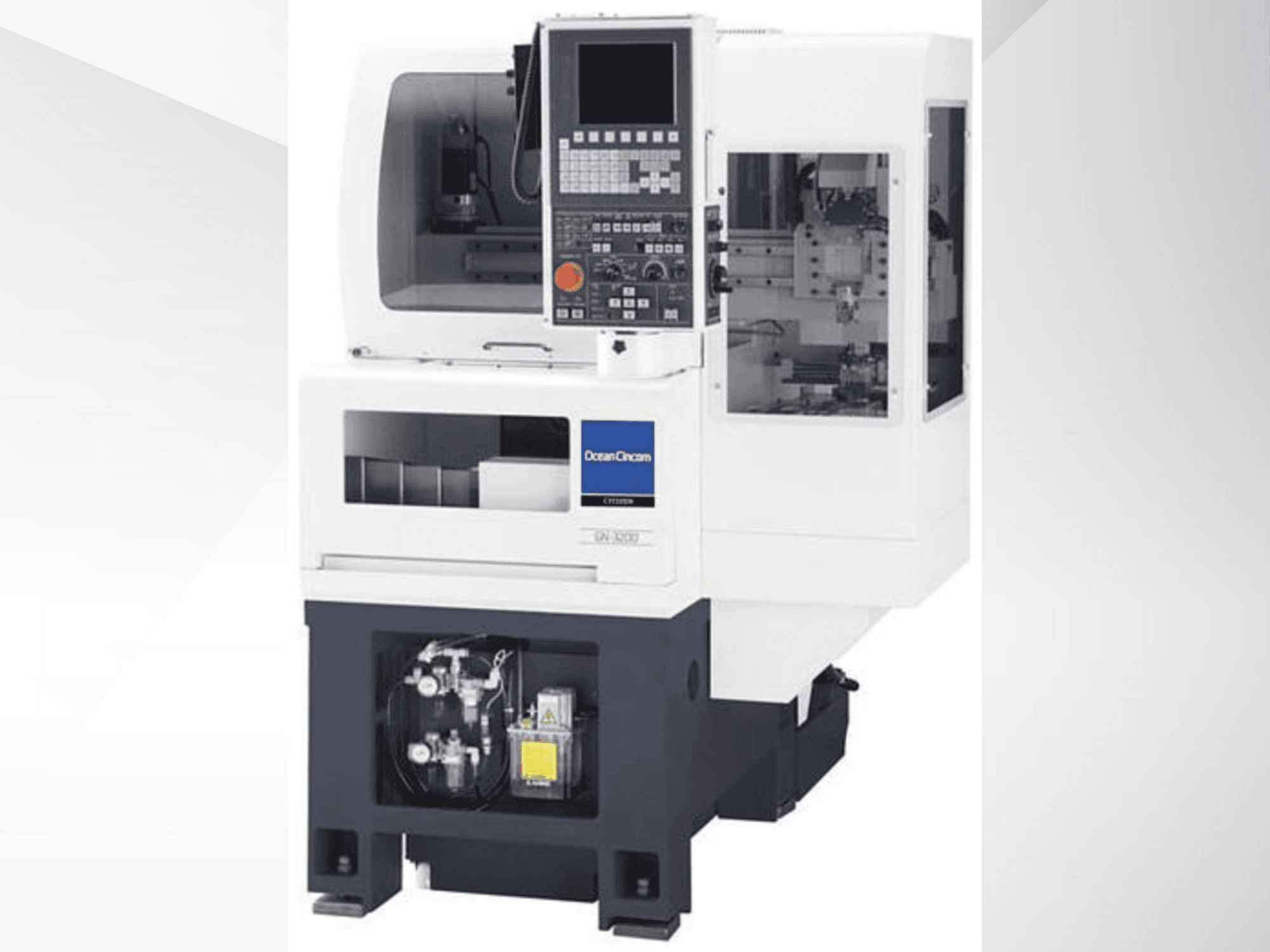 Vooraanzicht van Miyano GN3200-2F2 machine