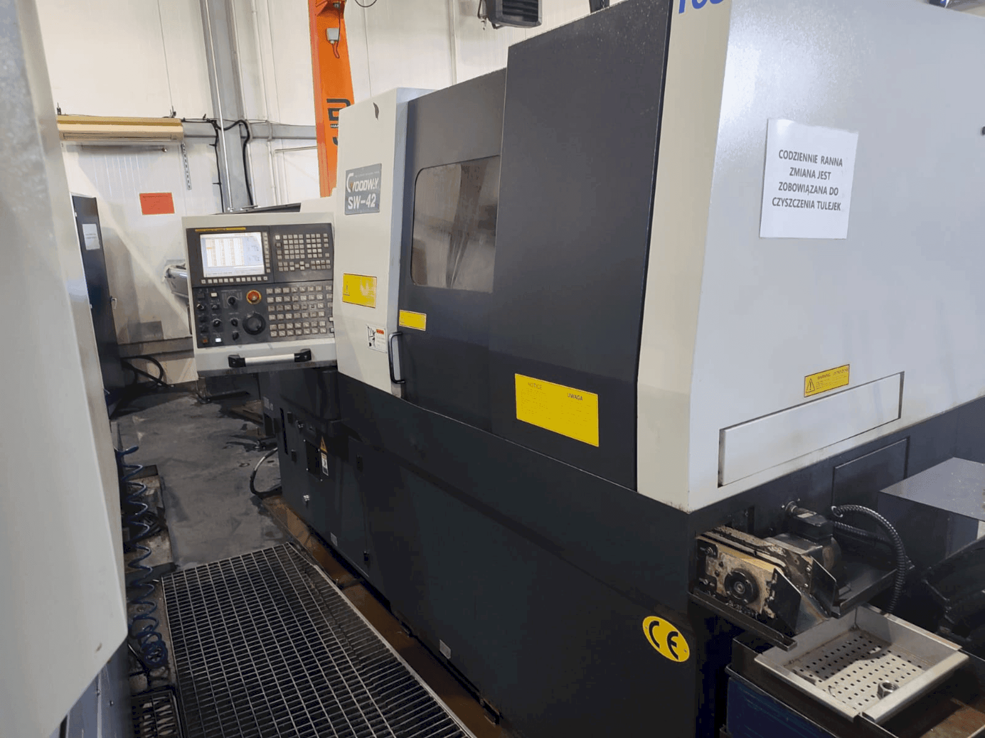 Vooraanzicht van Goodway SW 42 machine