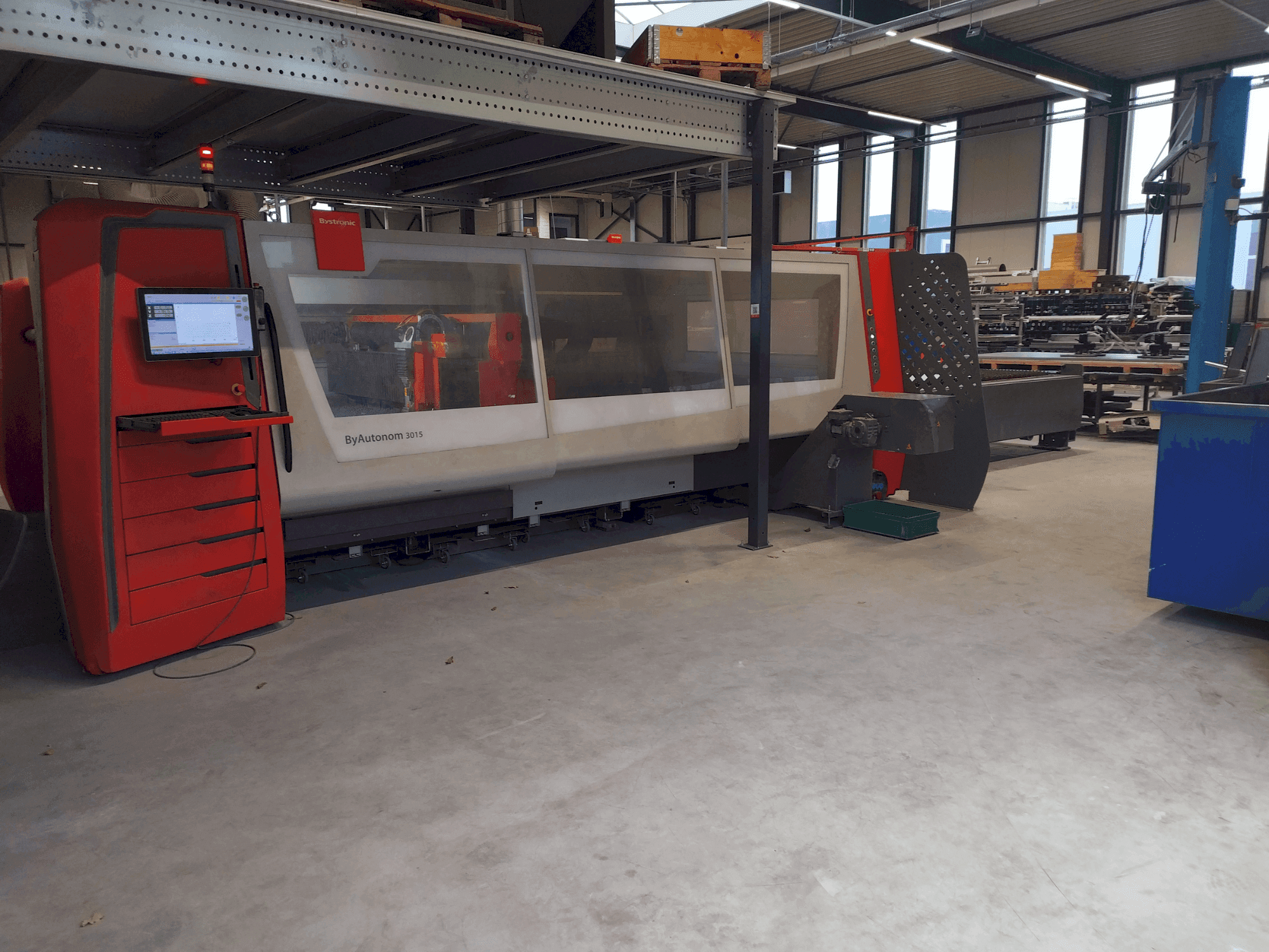 Vooraanzicht van Bystronic ByAutonom 3015 machine