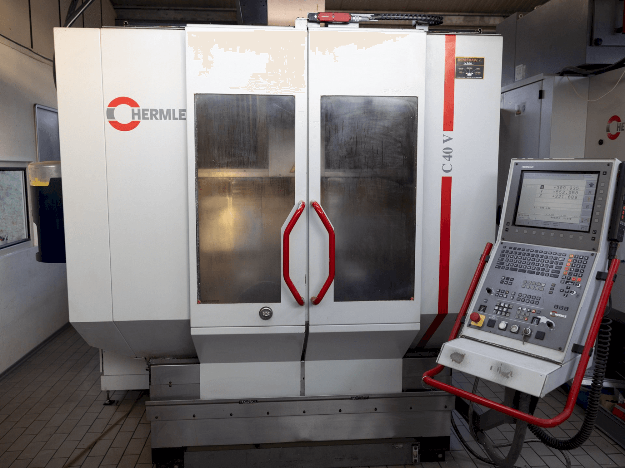 Detail van HERMLE C 40 V machine
