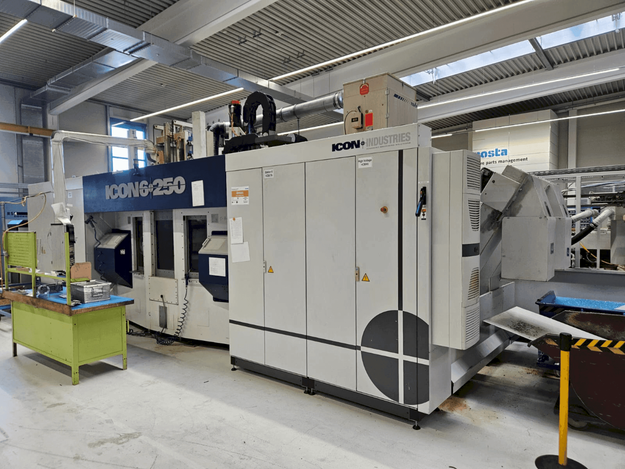 Zijaanzicht van ICON 6-250 machine