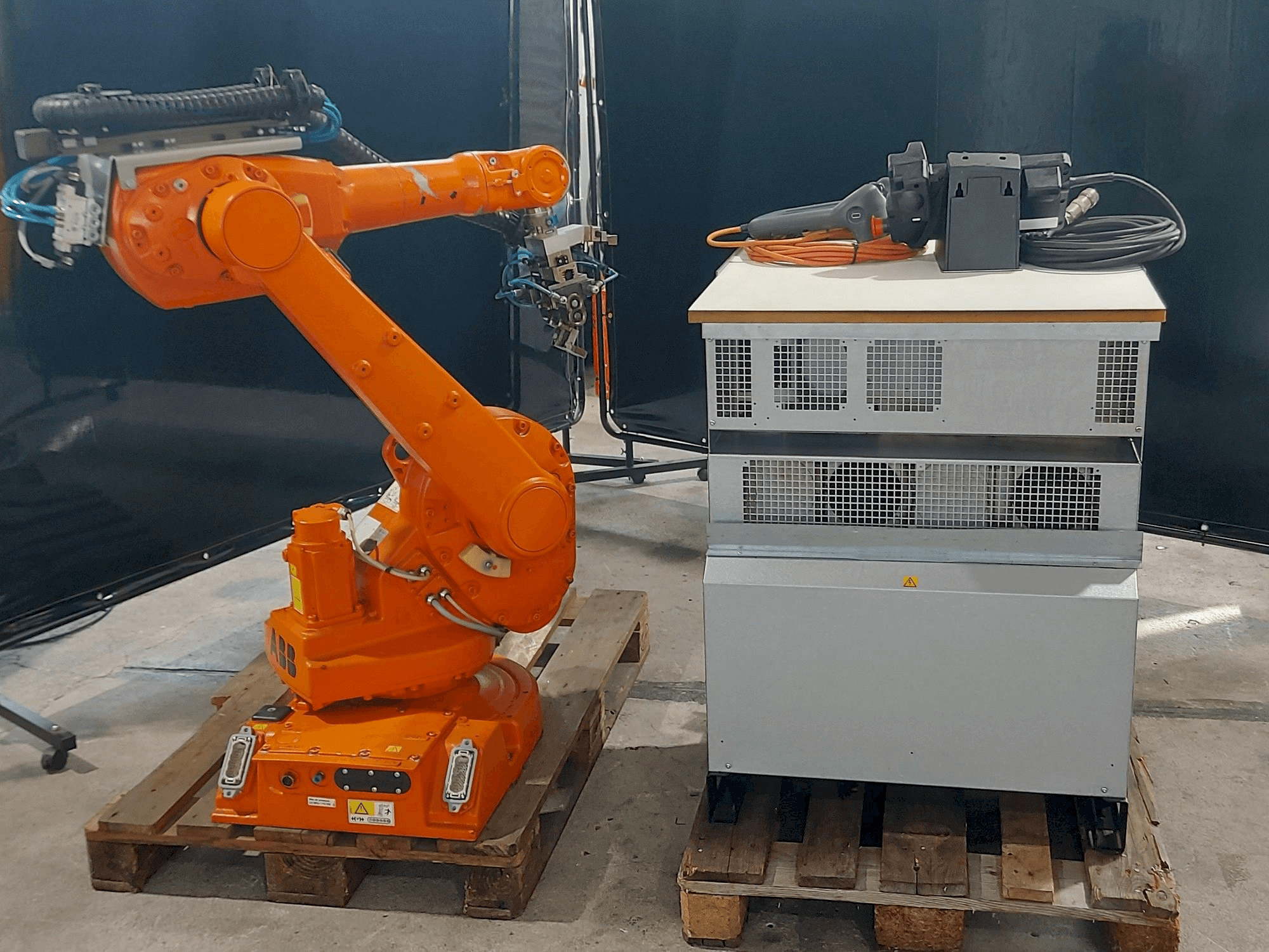 Vooraanzicht van ABB IRB1600 machine