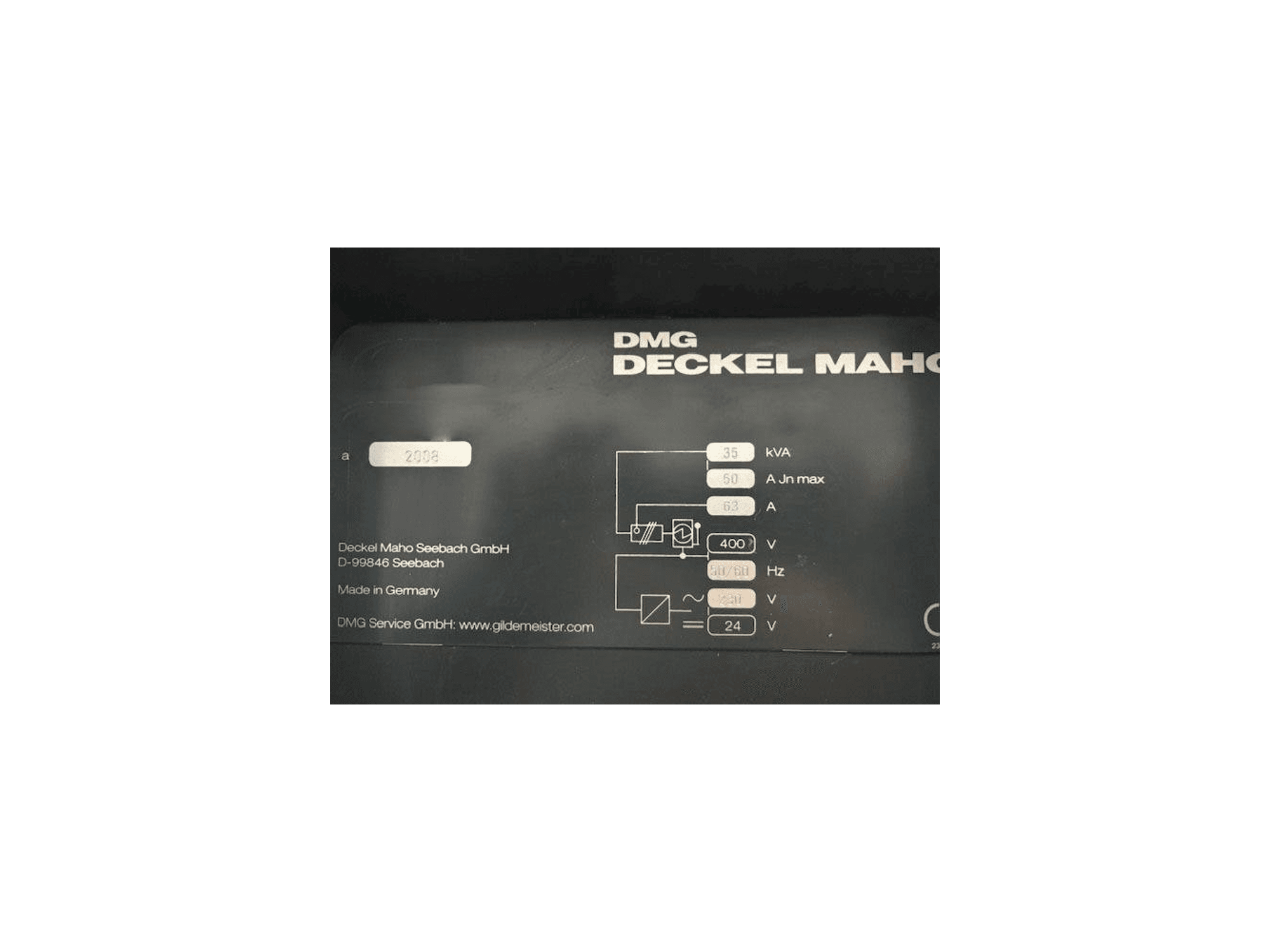 Detail van DMG DMC 635V machine