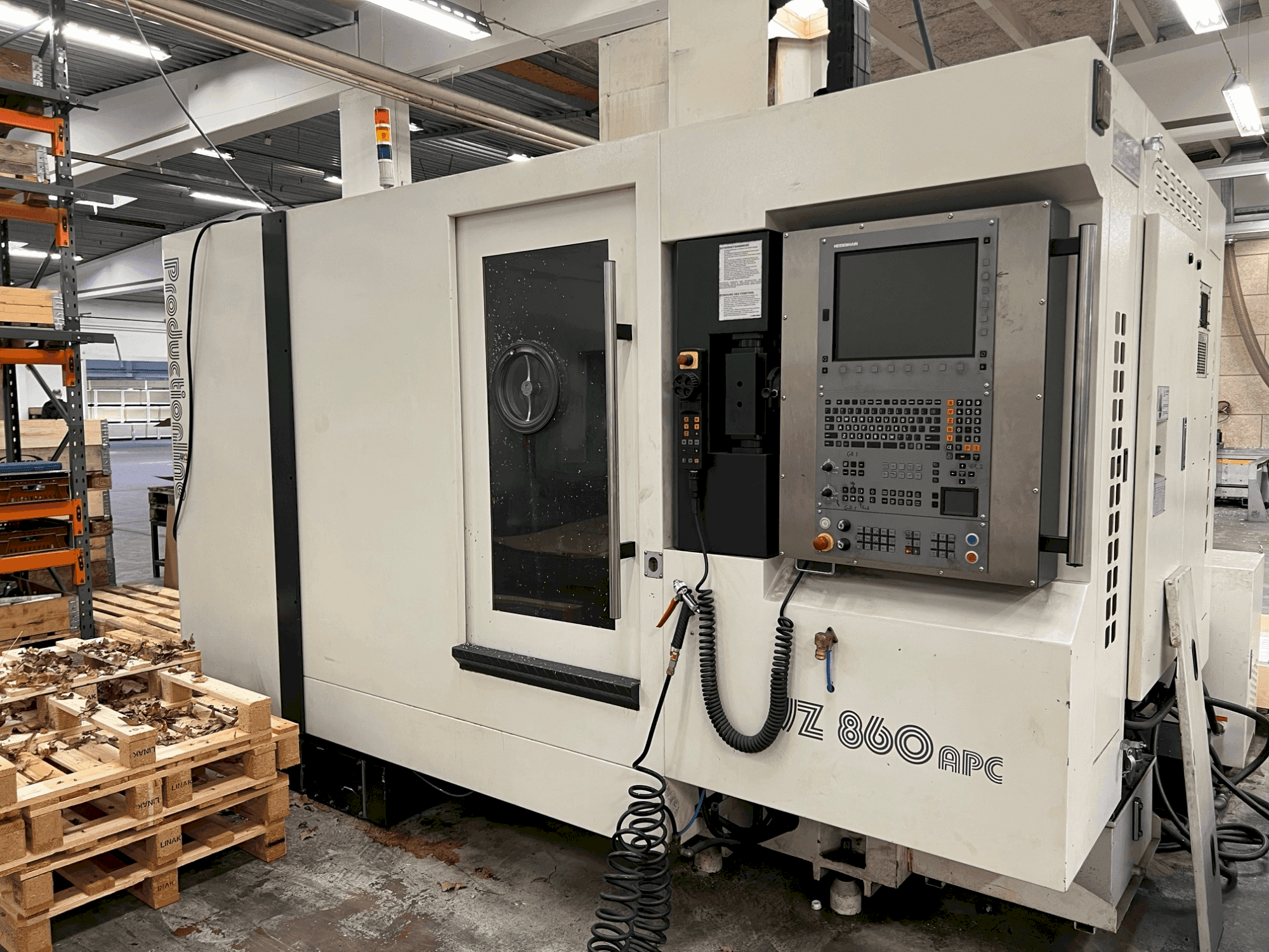 Vooraanzicht van WEMAS VZ 860 APC machine