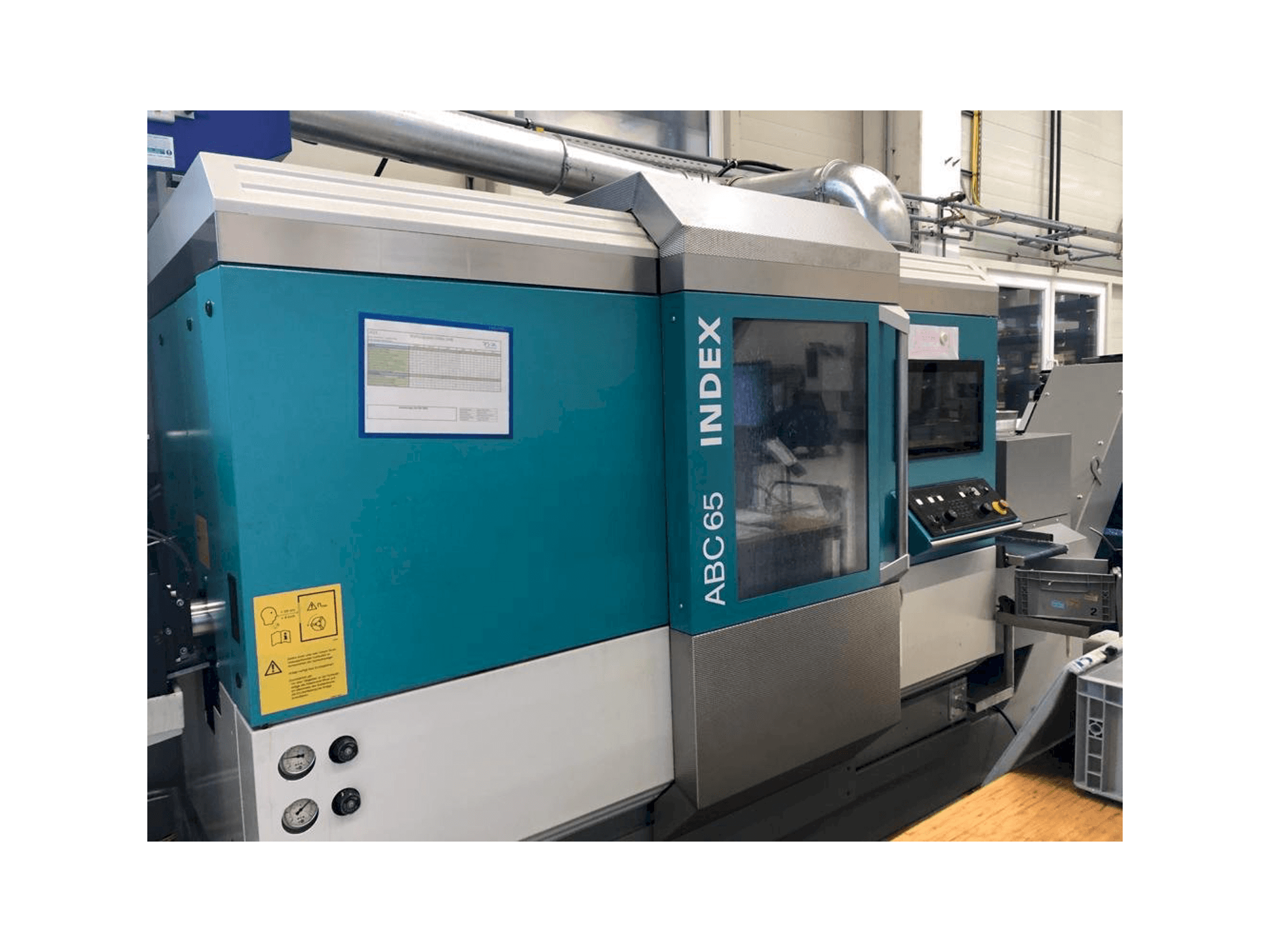 Vooraanzicht van Index ABC65 machine