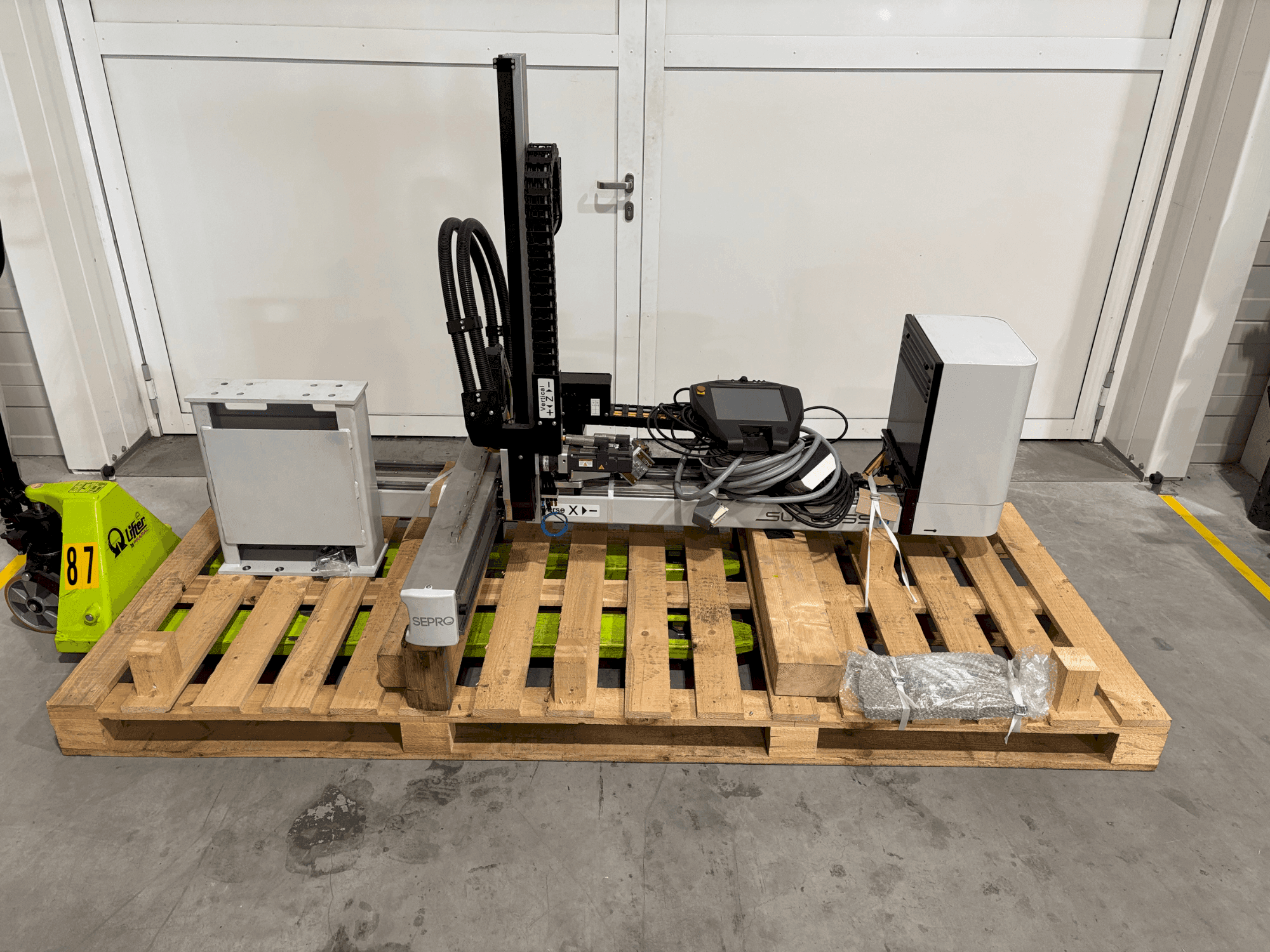 Vooraanzicht van Sepro Success 11 machine