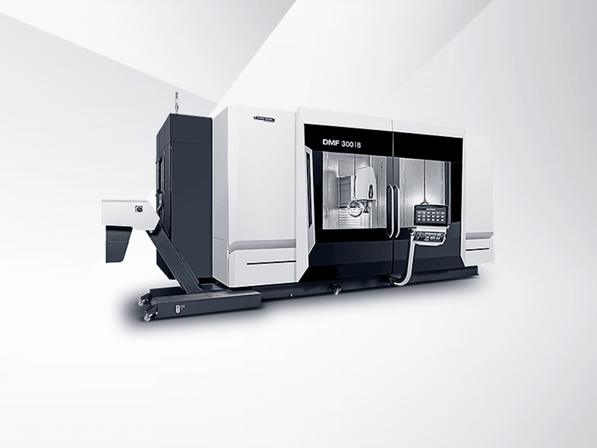 Vooraanzicht van DMG MORI DMF 300-8 machine