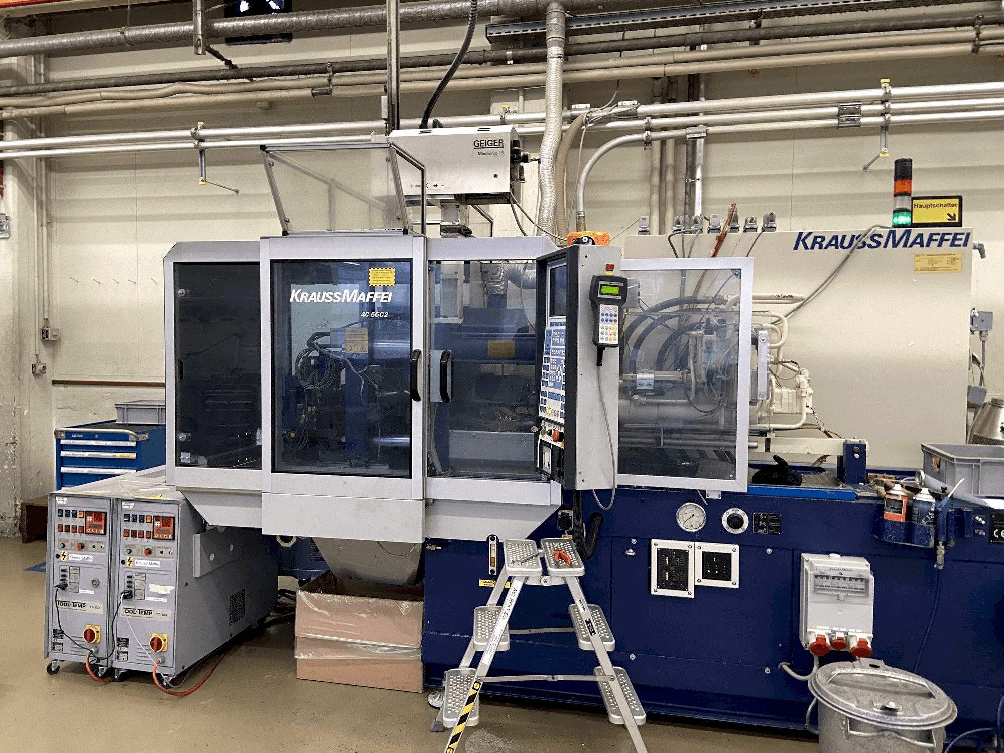 Vooraanzicht van Krauss Maffei 40/55 C2 machine