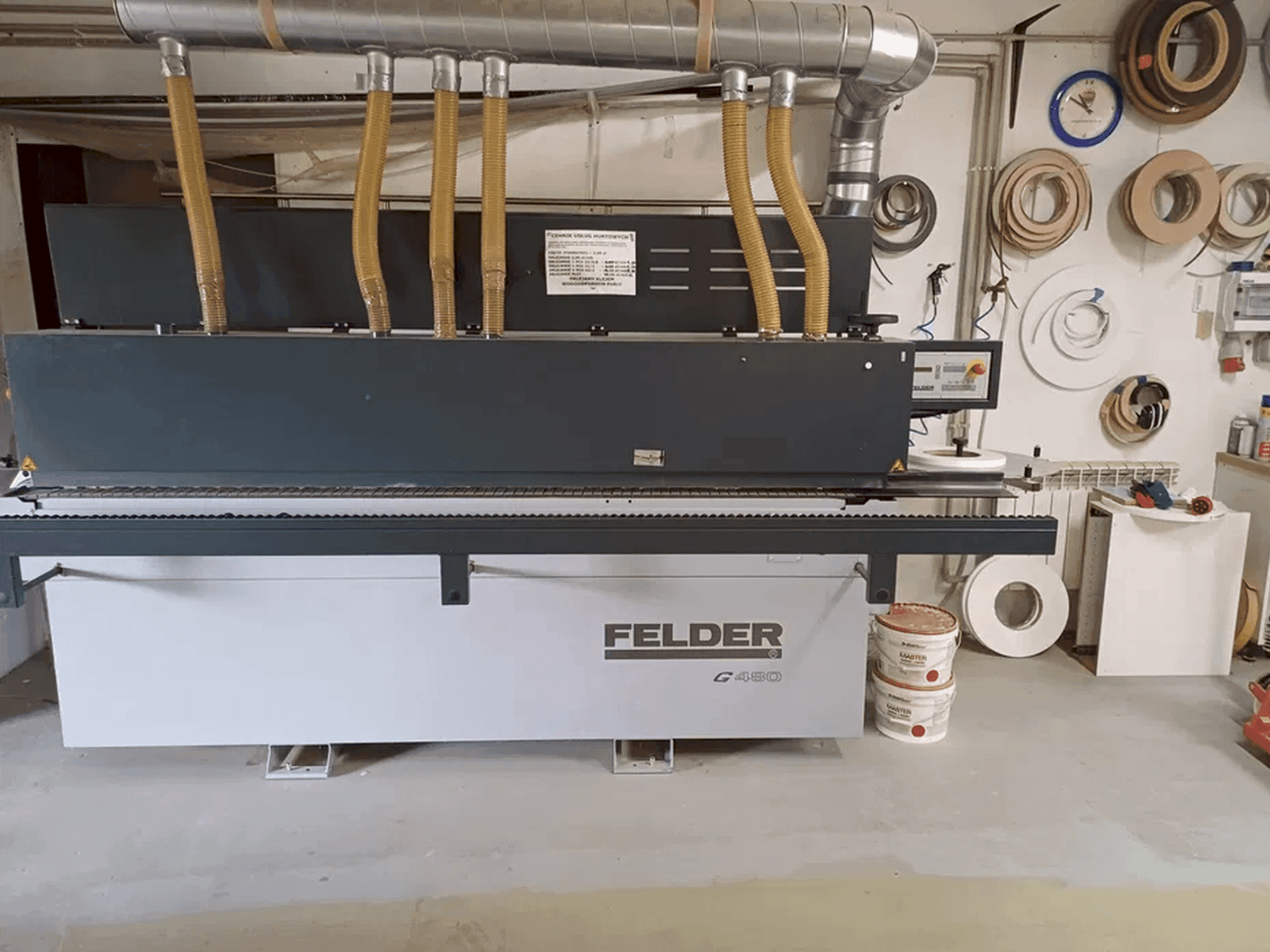 Vooraanzicht van FELDER G480 machine