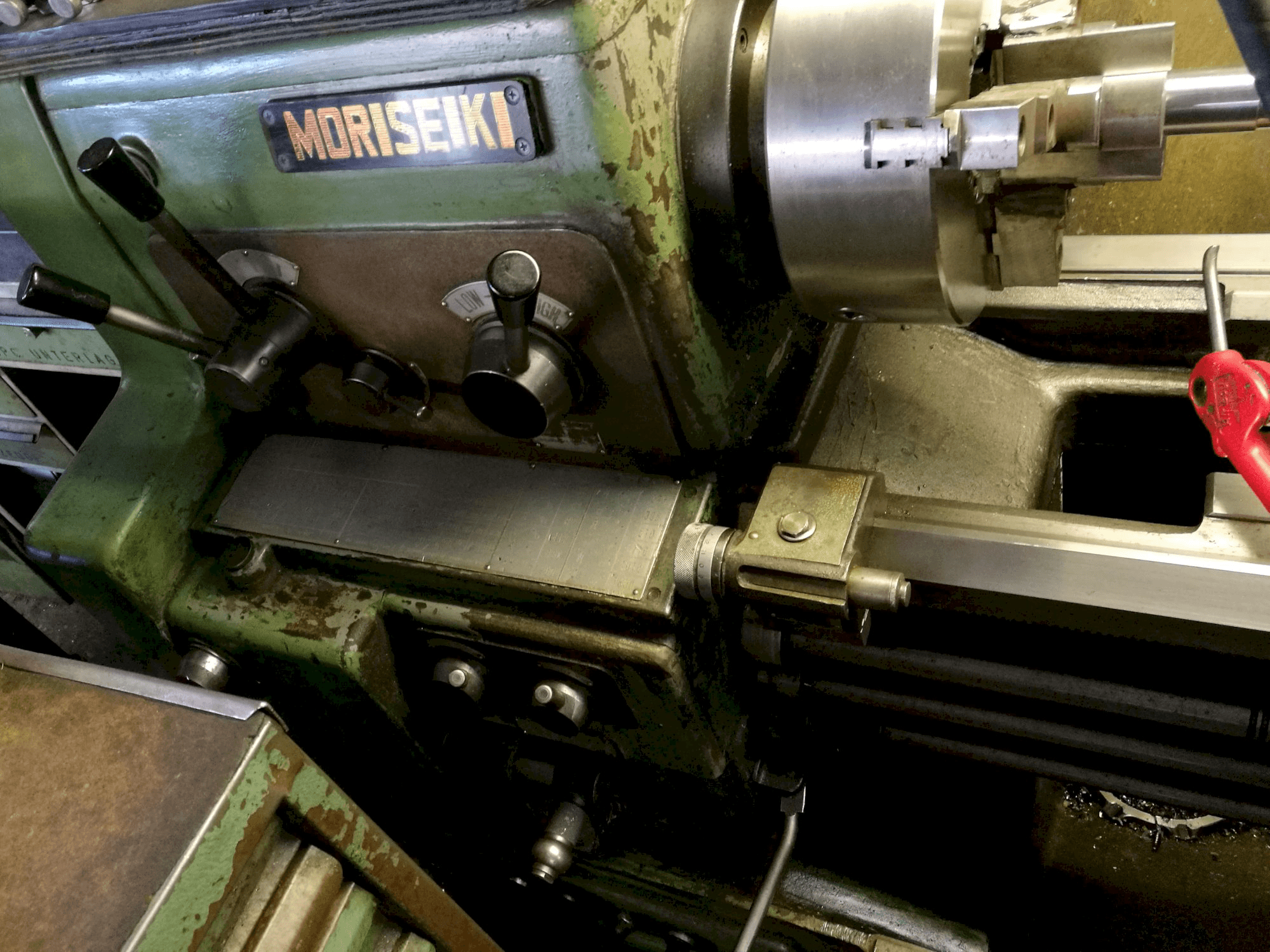 Detail van MORI SEIKI MS 1250 machine