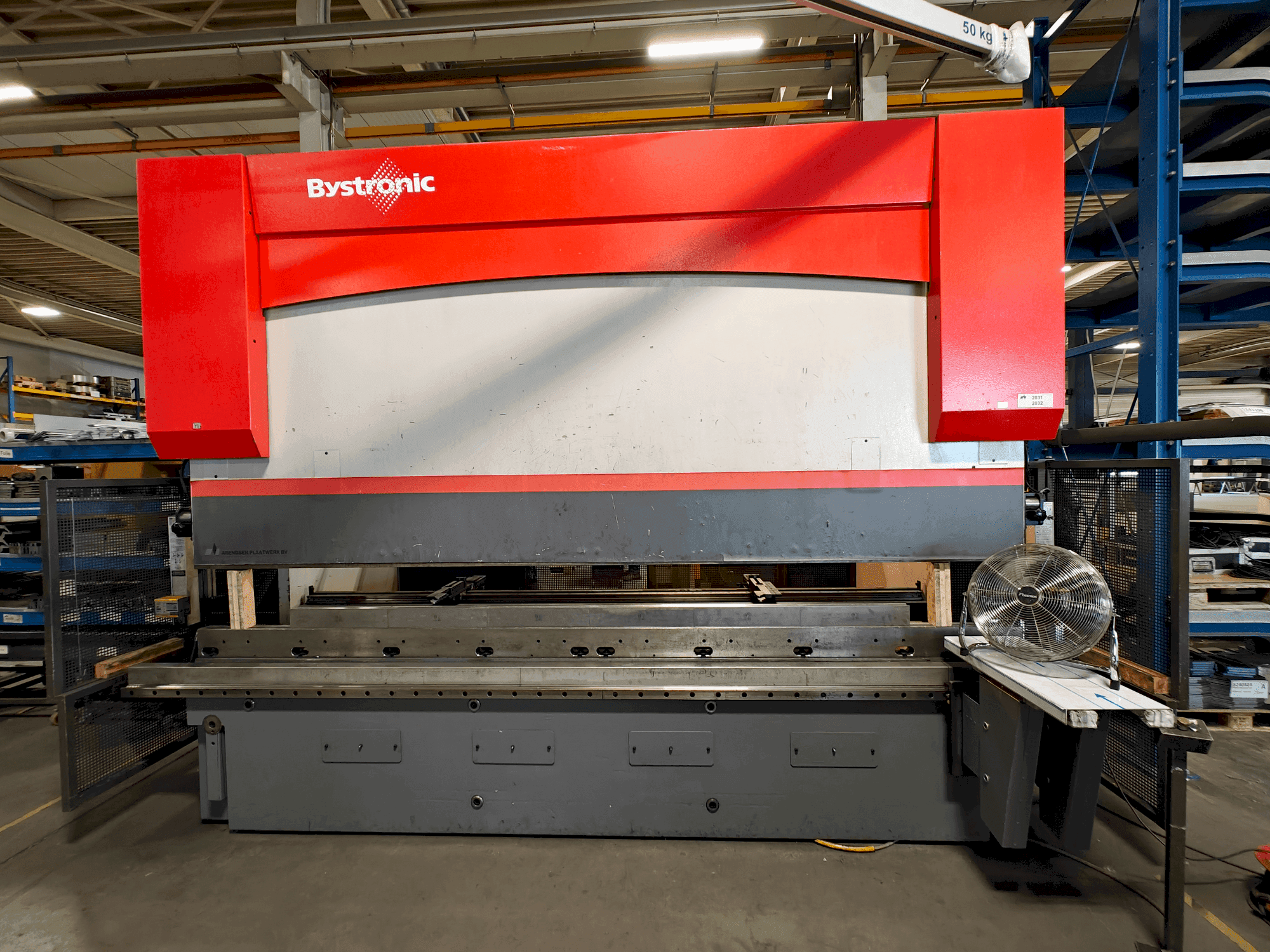 Vooraanzicht van Bystronic PR 200x4100 machine