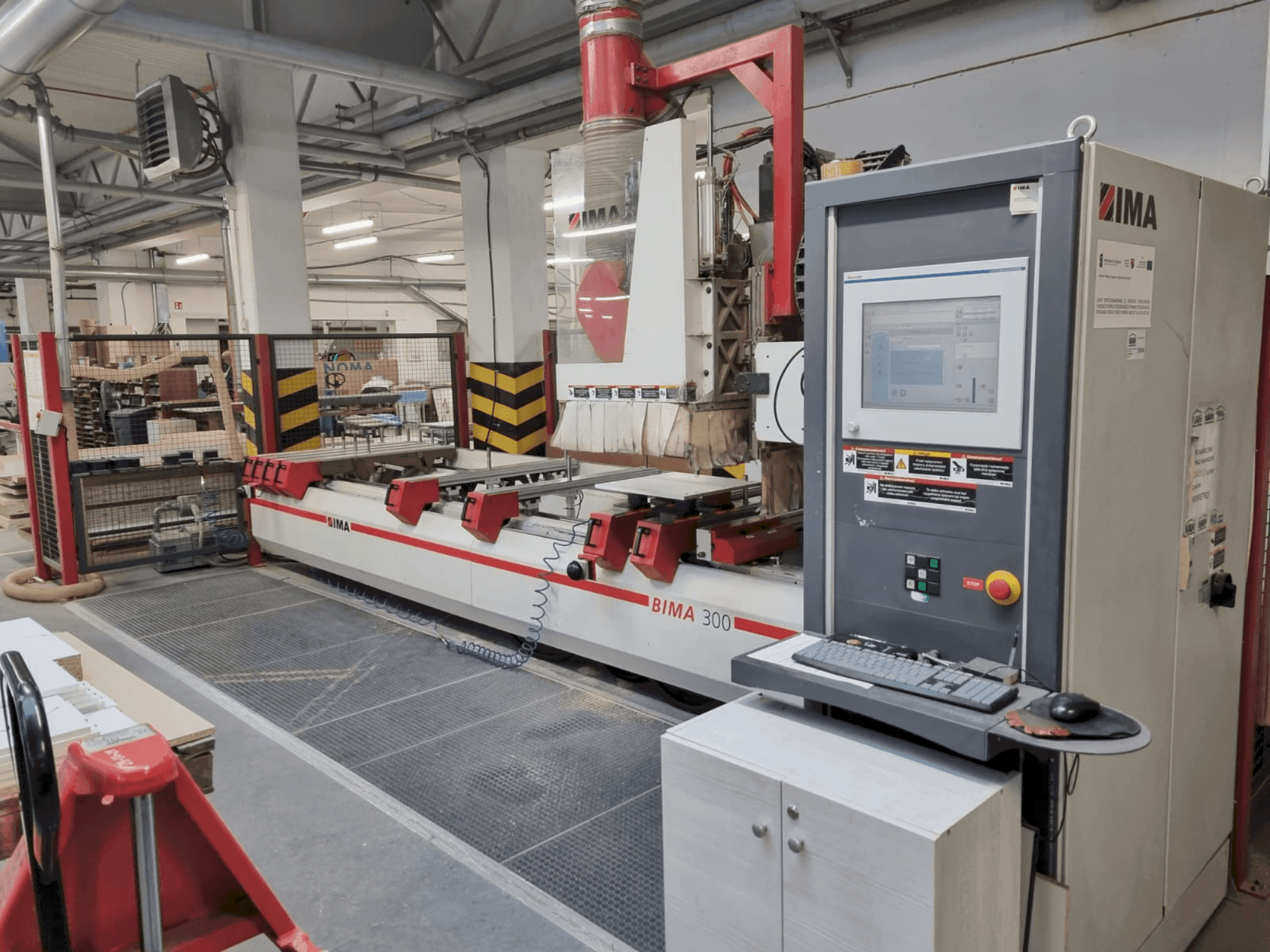 Vooraanzicht van IMA BIMA 300 machine