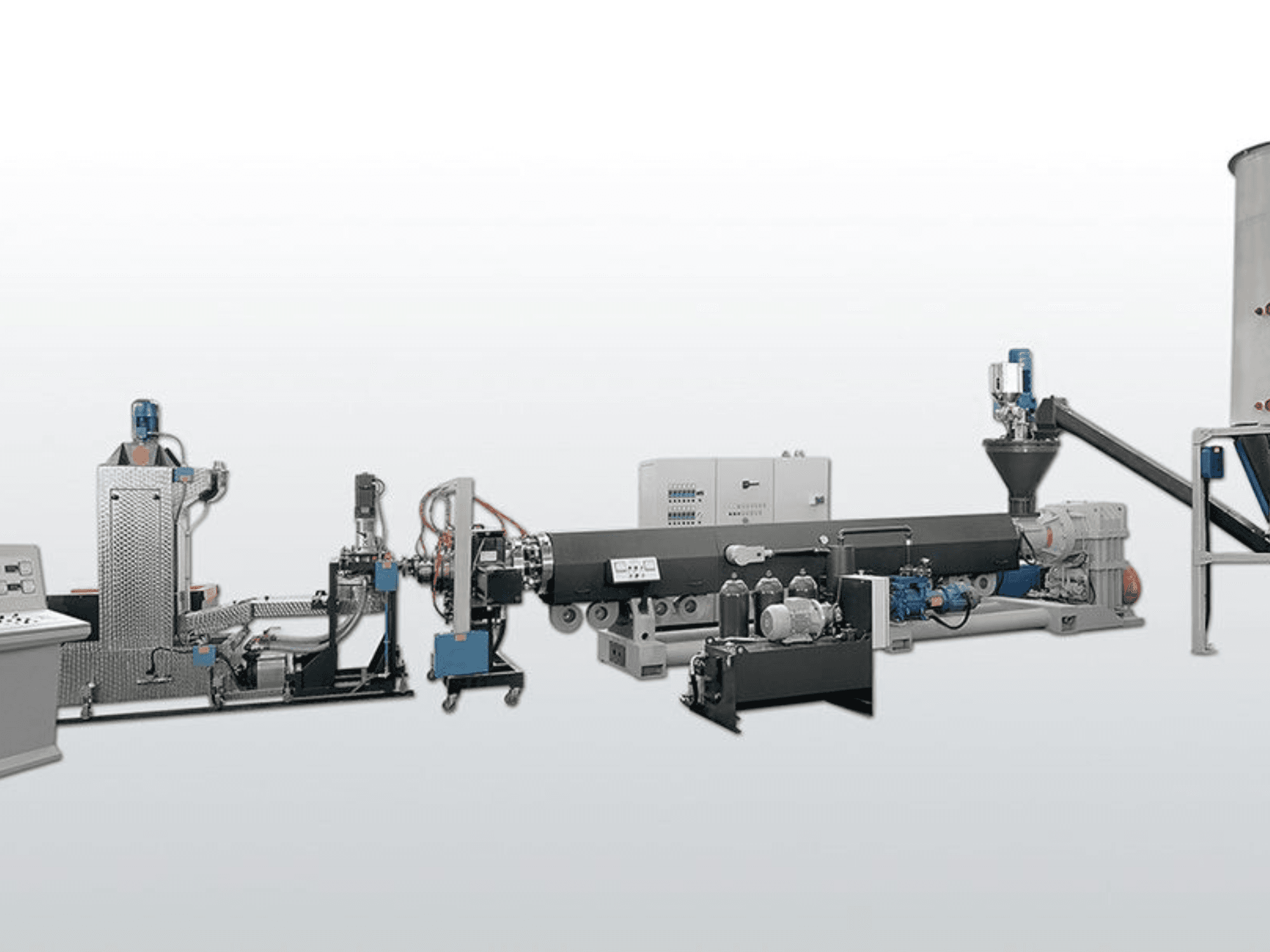 Kunststofverwerkingsmachine TECNOVA ES130N 37D DEG, zijaanzicht met onderdelen en bedieningselementen voor een efficiënte werking.