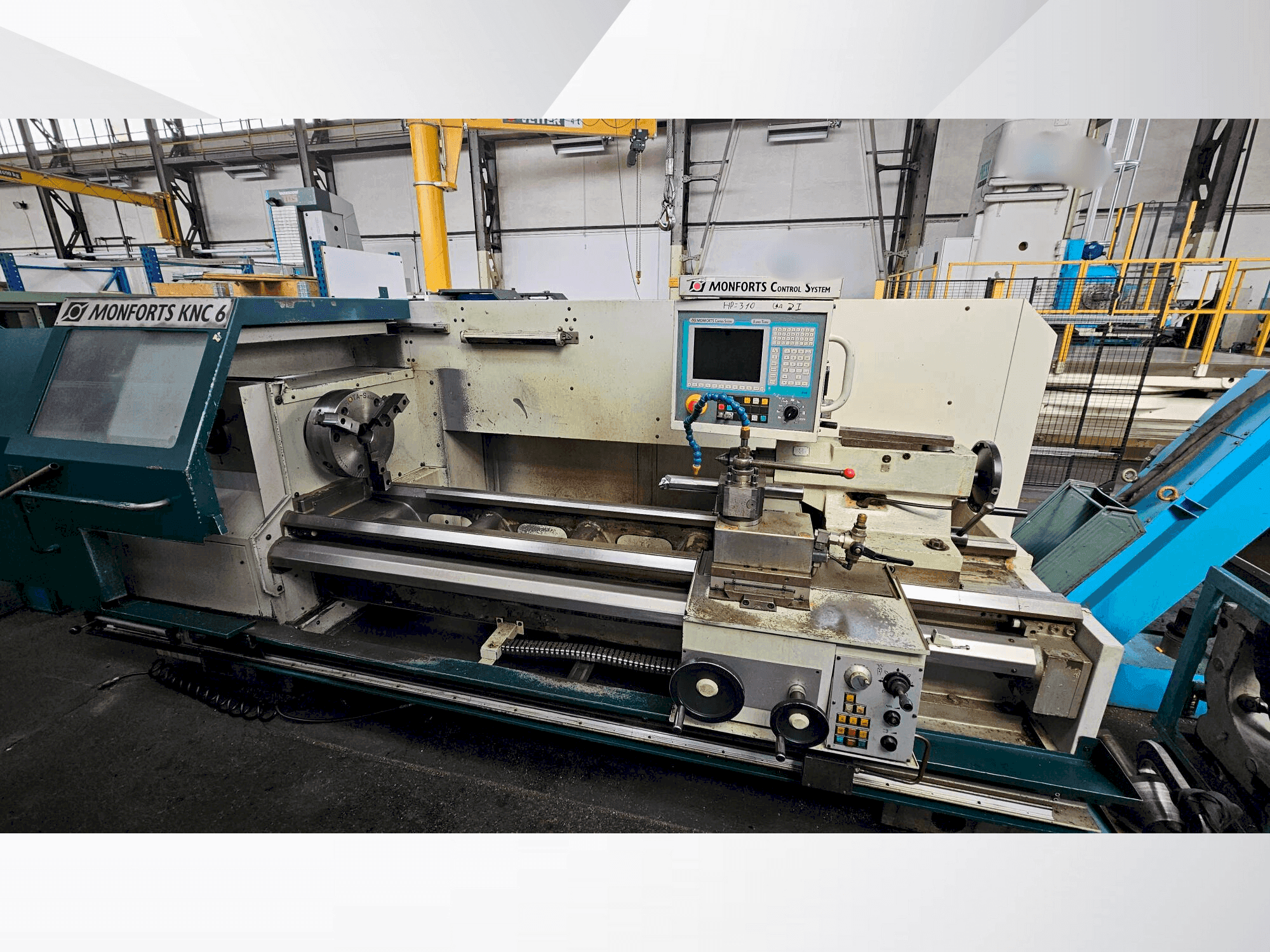 Vooraanzicht van Monforts KNC 6 S machine