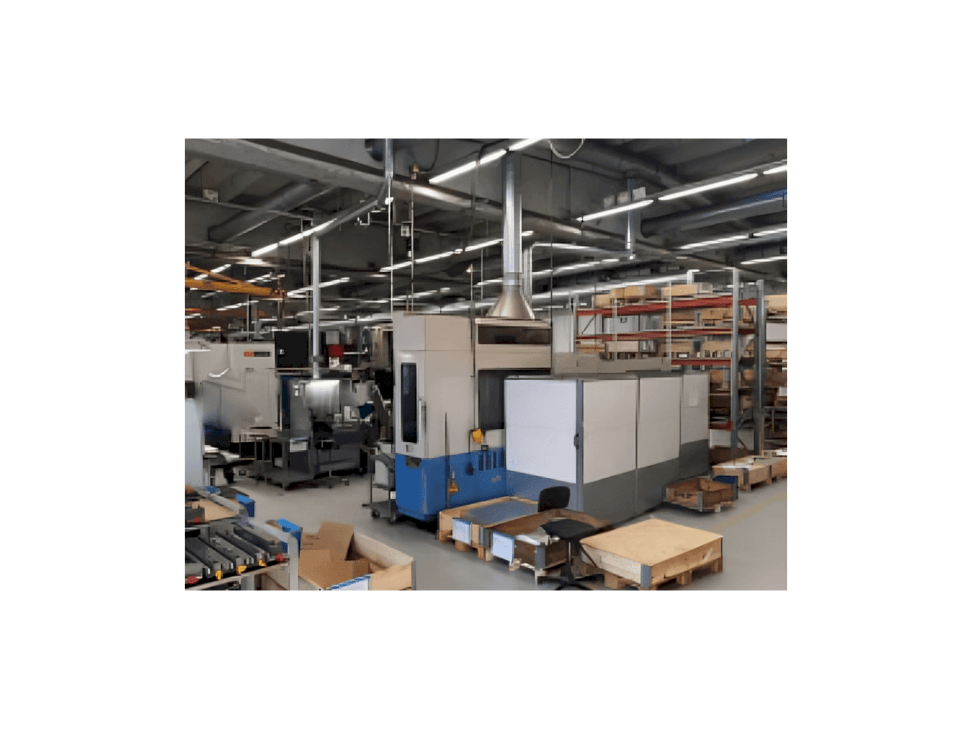 Vooraanzicht van Mazak H-500 machine