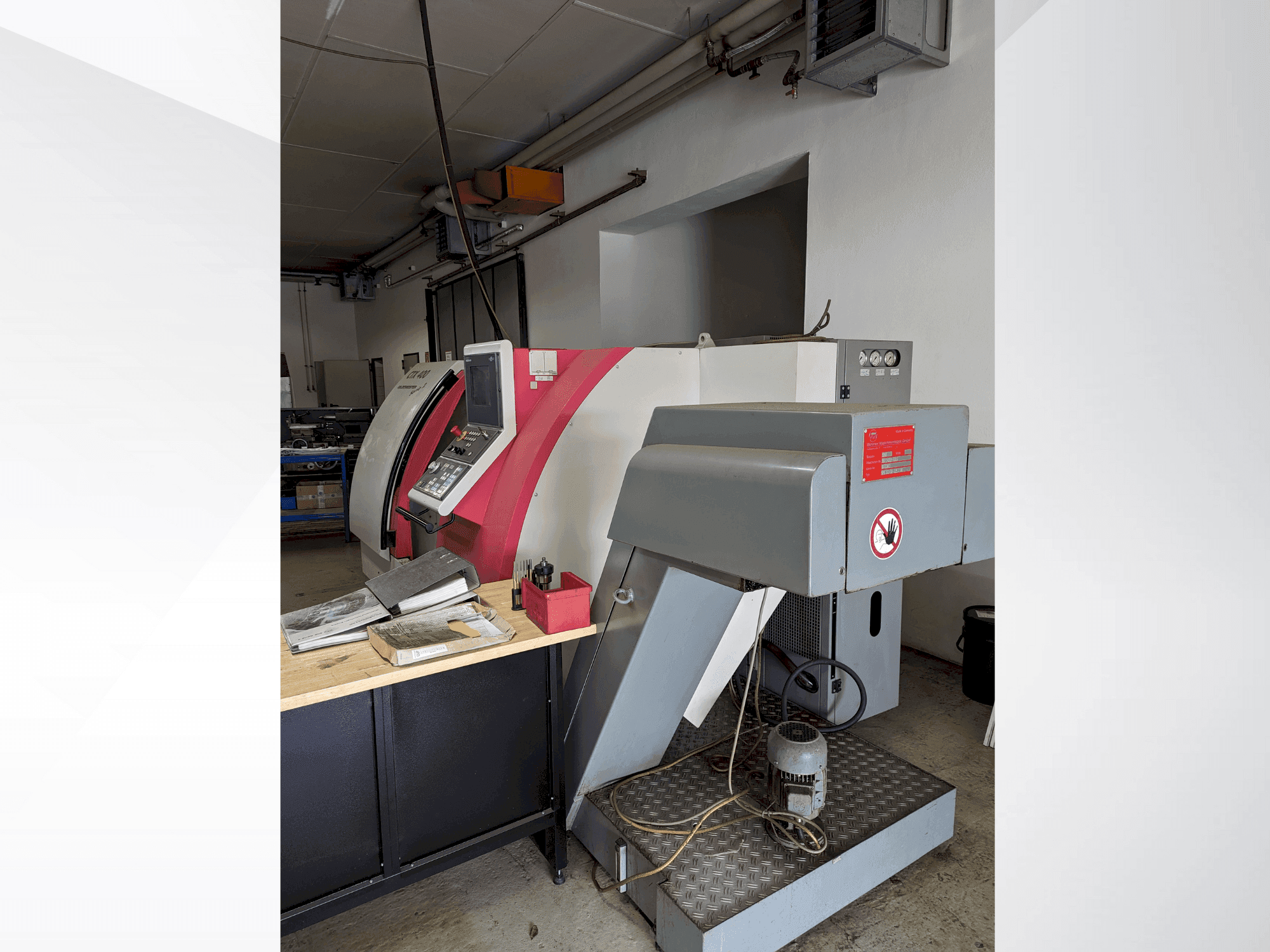 Linkerzijdeaanzicht van Gildemeister CTX 400 Serie 2 (1998) machine