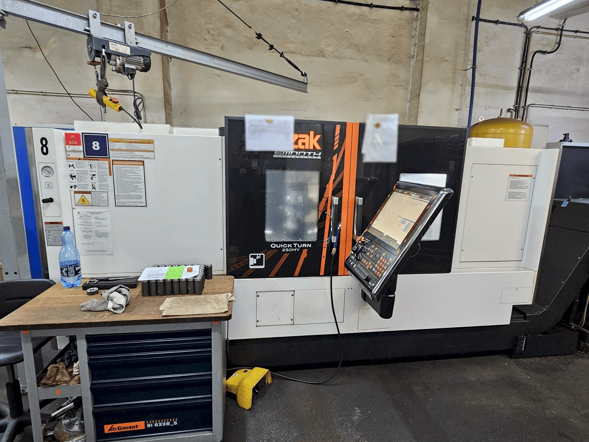 Vooraanzicht van Mazak QUICK TURN SMOOTH 250MY machine