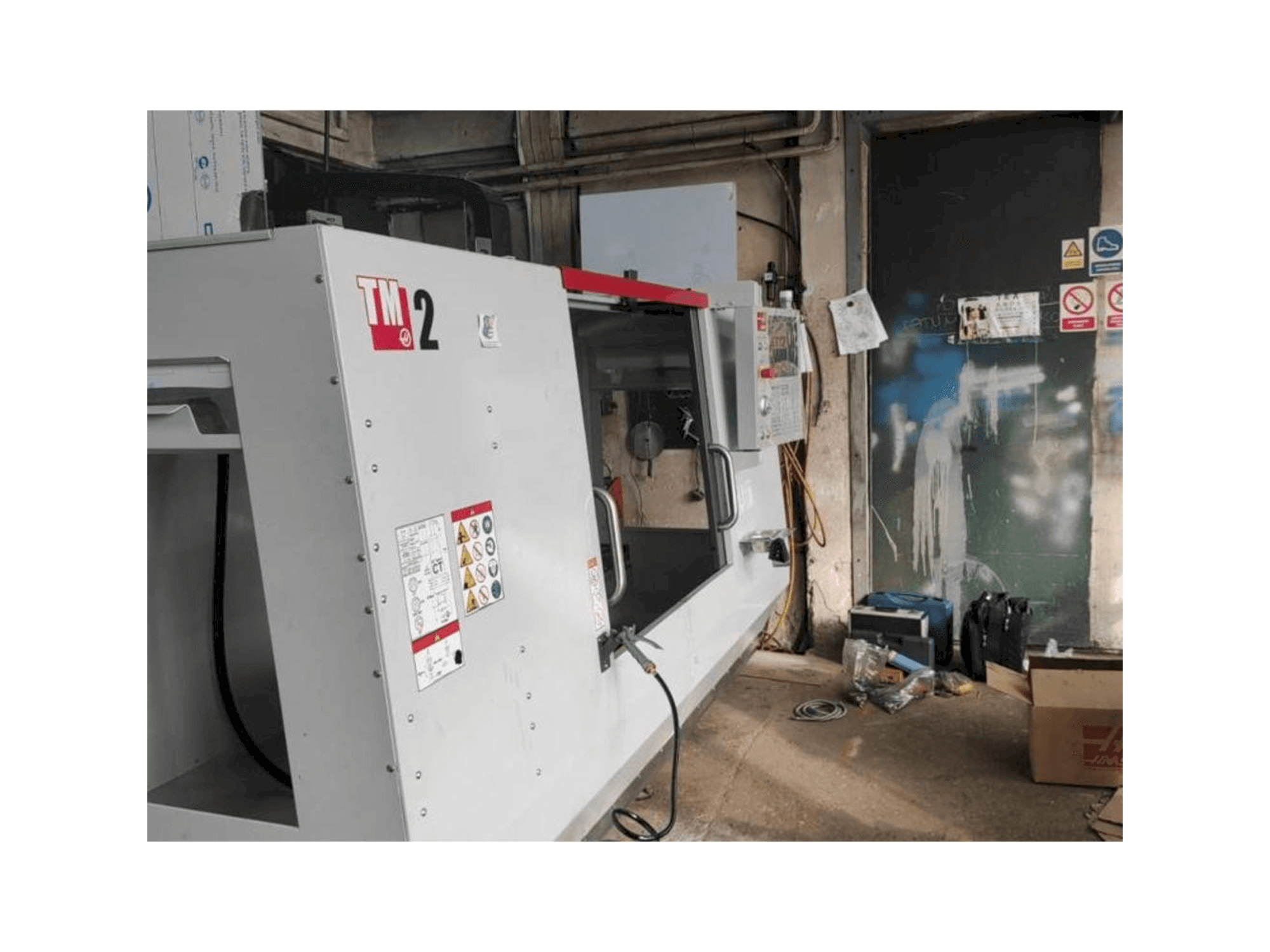 Vooraanzicht van HAAS TM 2 machine