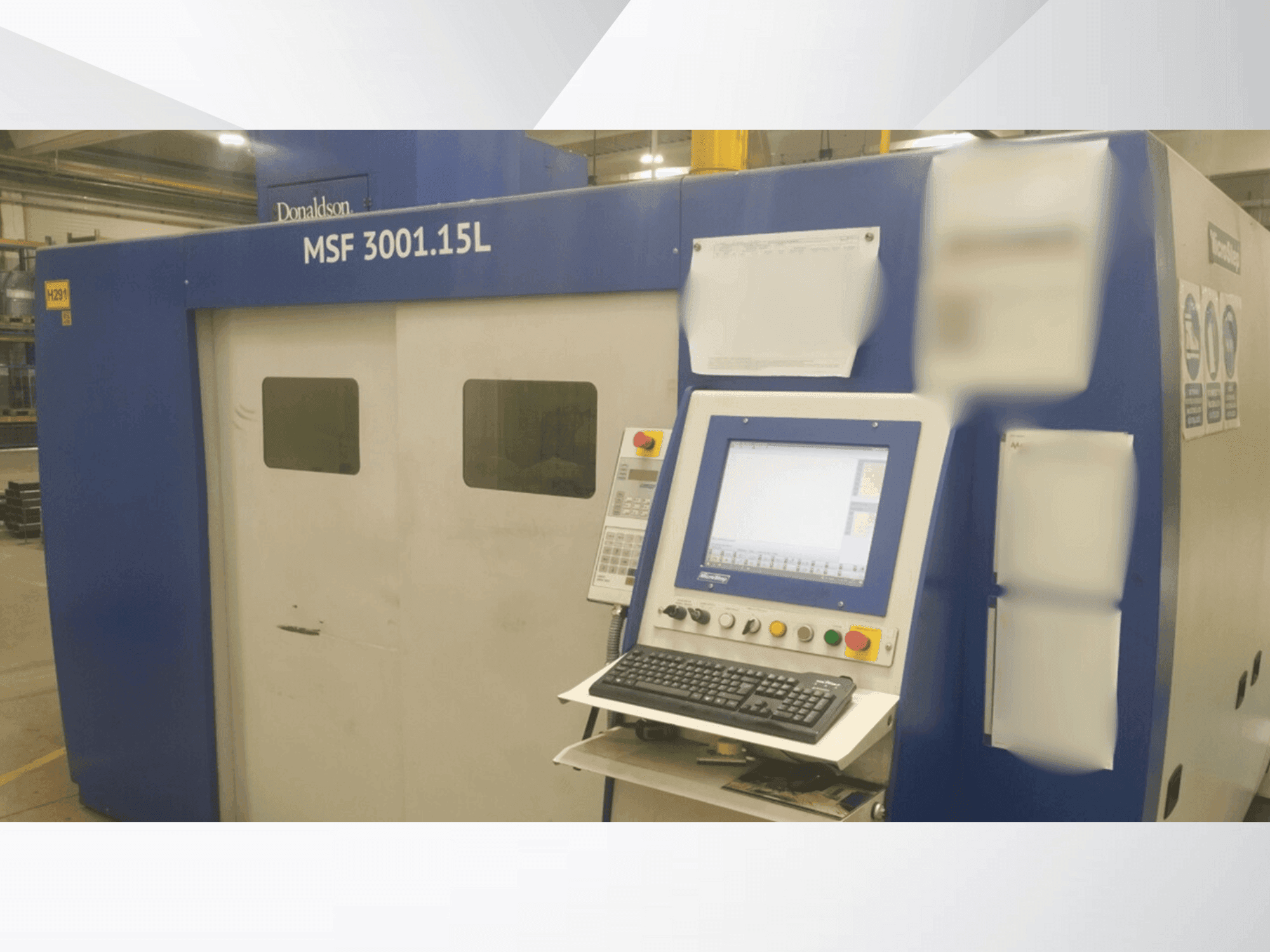 Vooraanzicht van MicroStep Fiber MSF 3001.15L machine