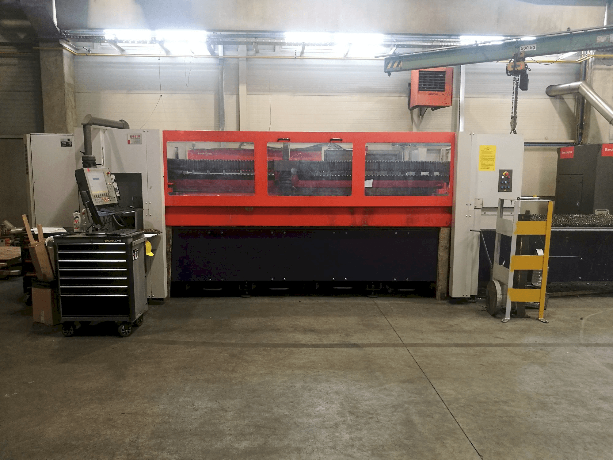 Vooraanzicht van Bystronic Bystar 3015 machine