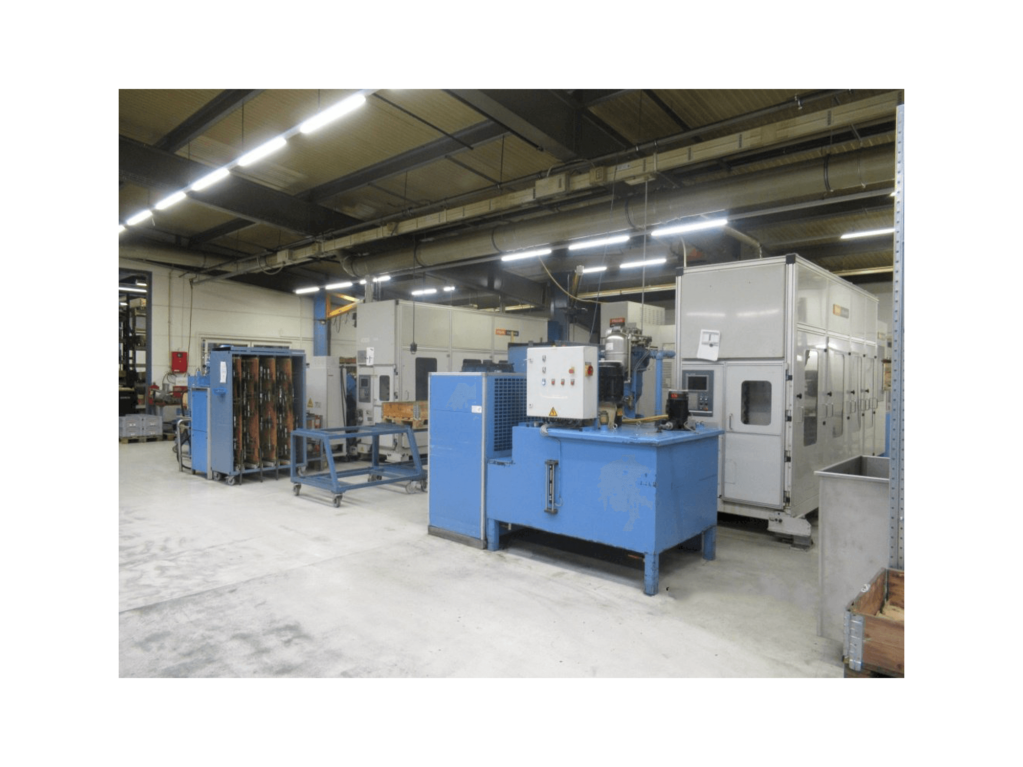 Vooraanzicht van Mazak PALLETECH Automation System Production Line machine