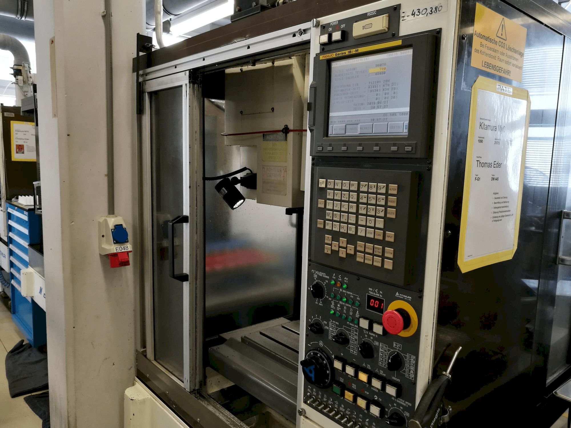 Vooraanzicht van Kitamura Mycenter-0 machine