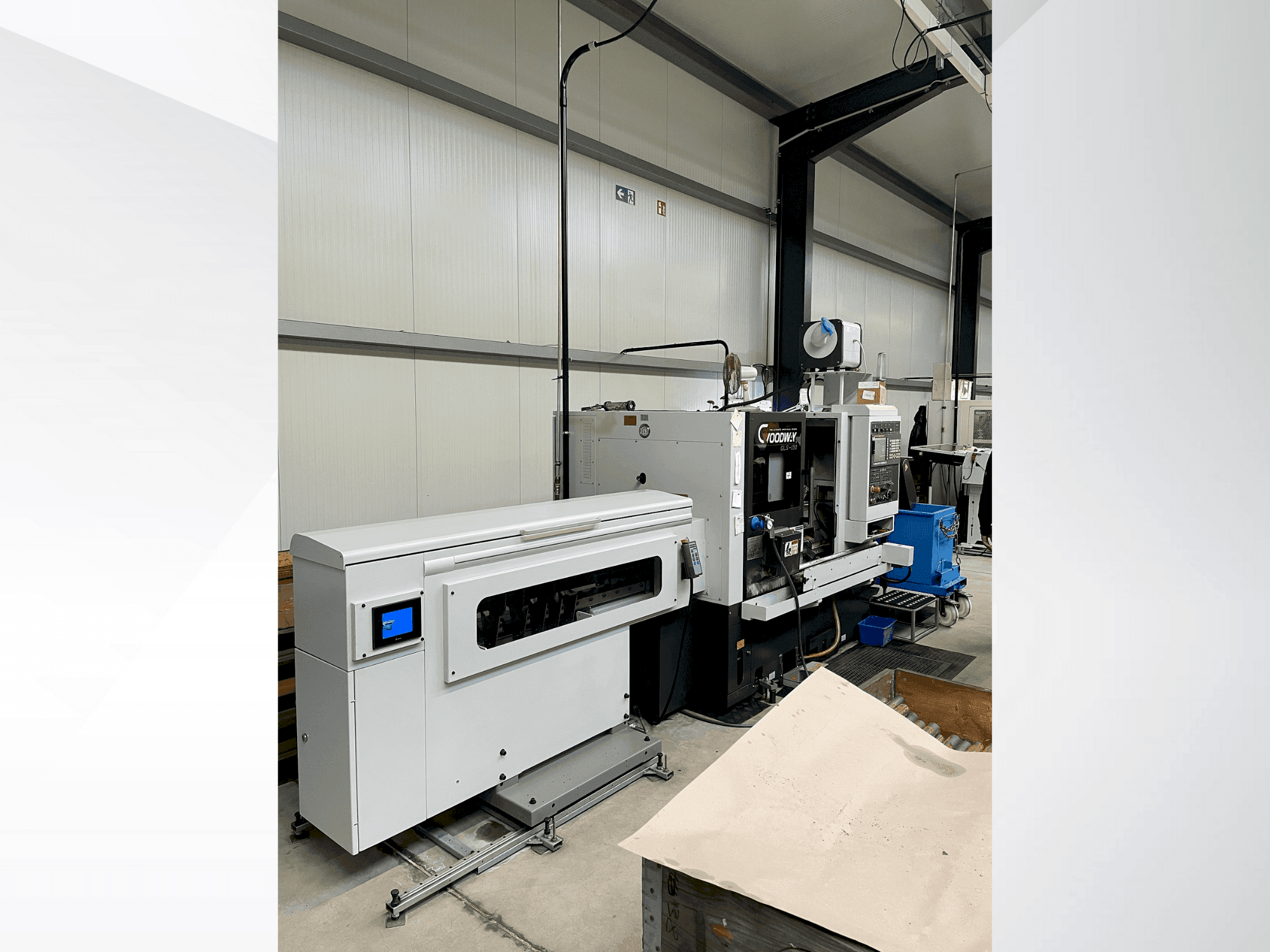 Vooraanzicht van Goodway GLS-150 machine
