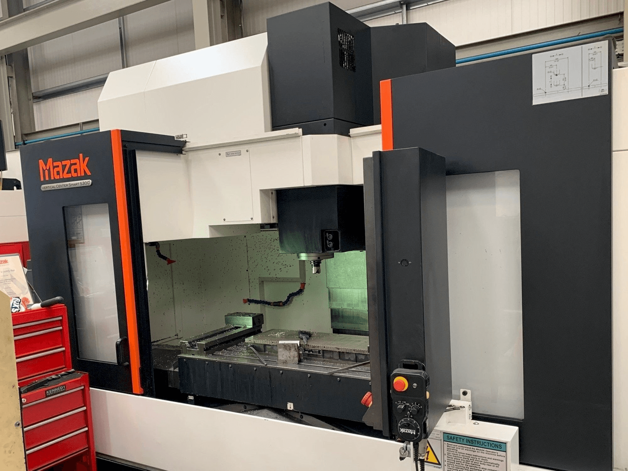 Vooraanzicht van Mazak Smart 530C machine