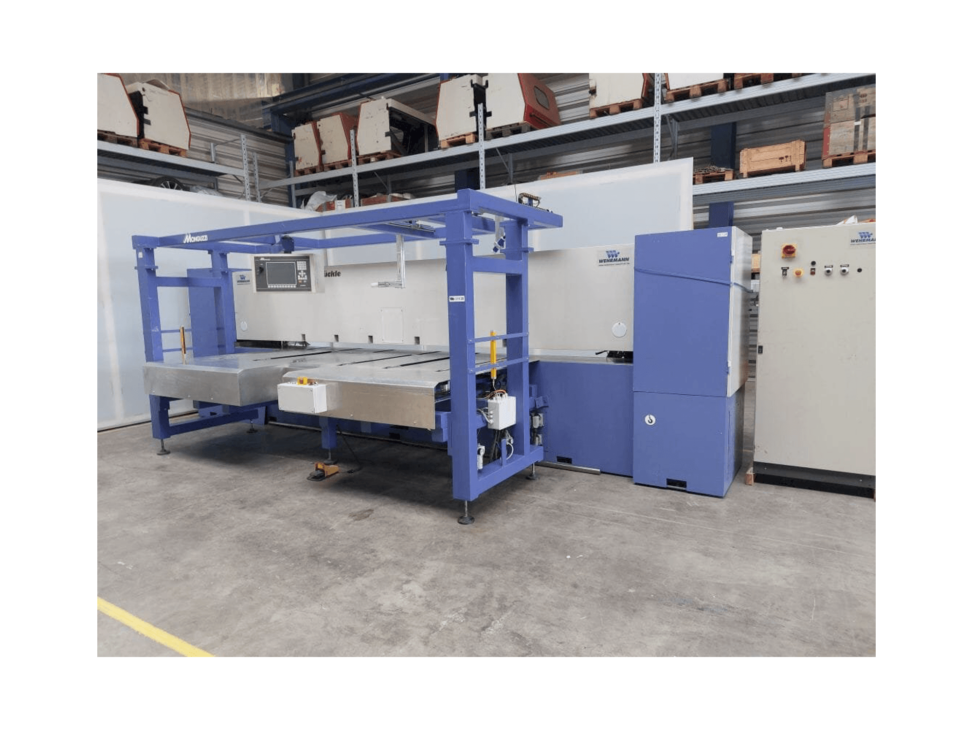 Vooraanzicht van FISCHER & RüCKLE Veneer scissors machine